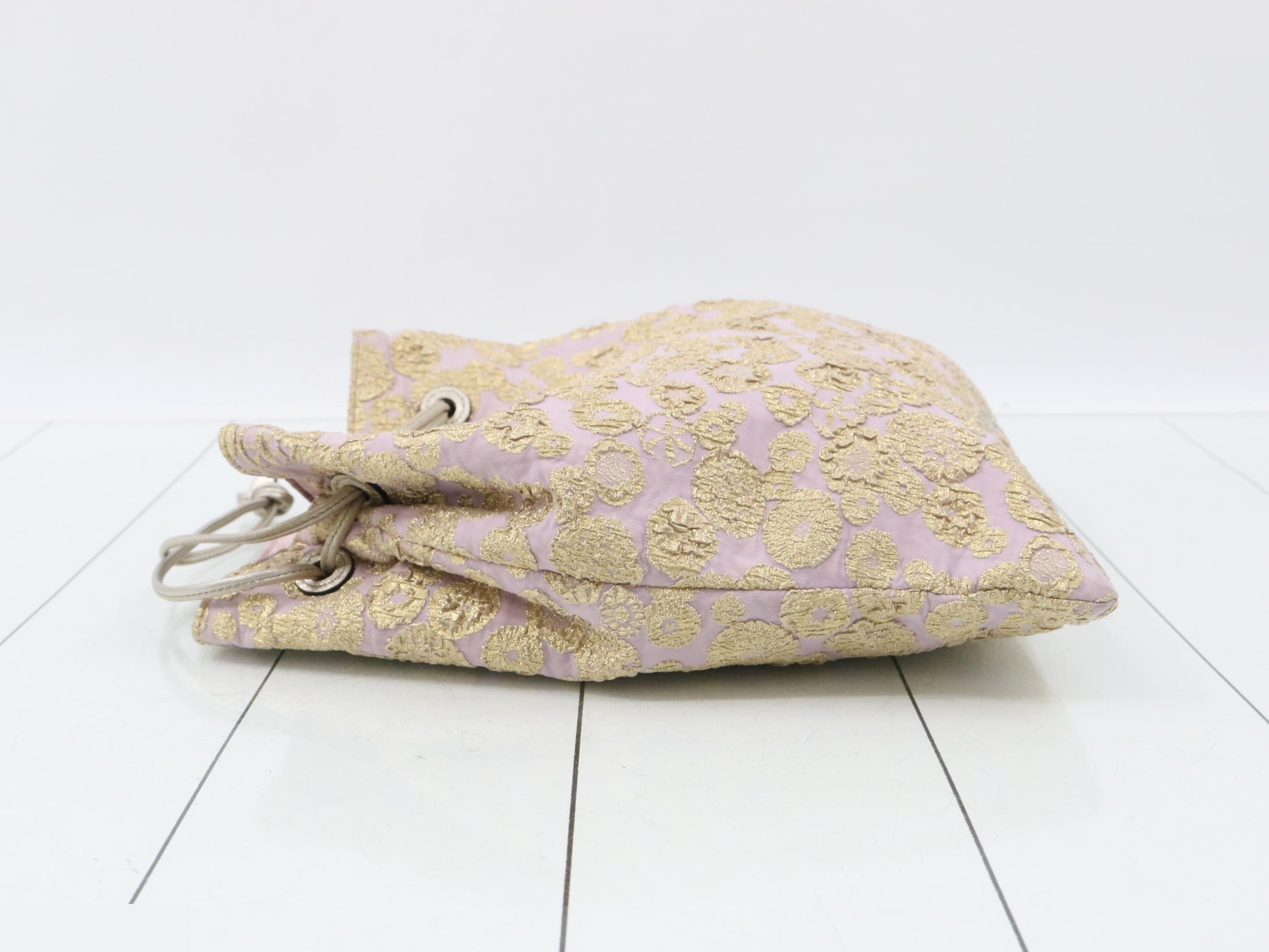 Drawstring handbag with dust bag — view 4