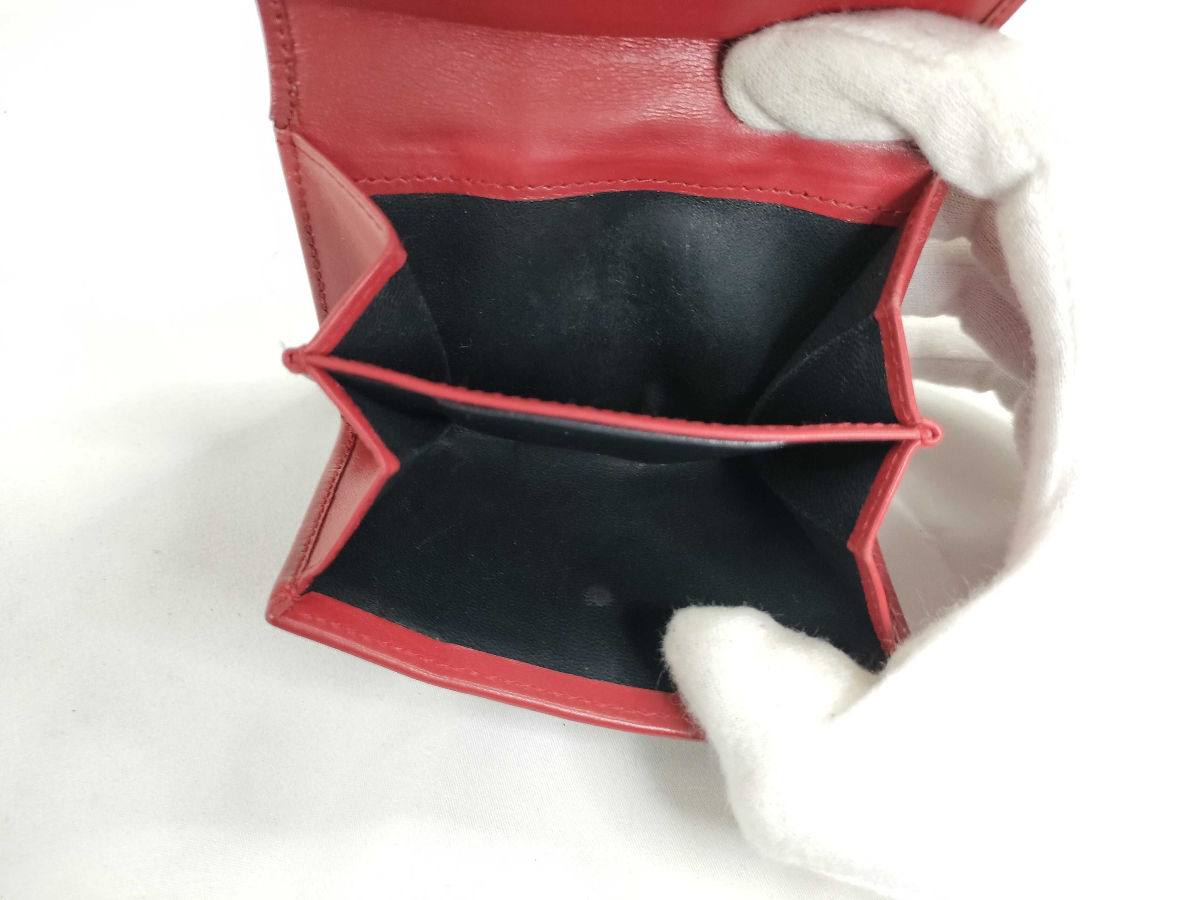 bi-fold wallet, beige x red. — view 12