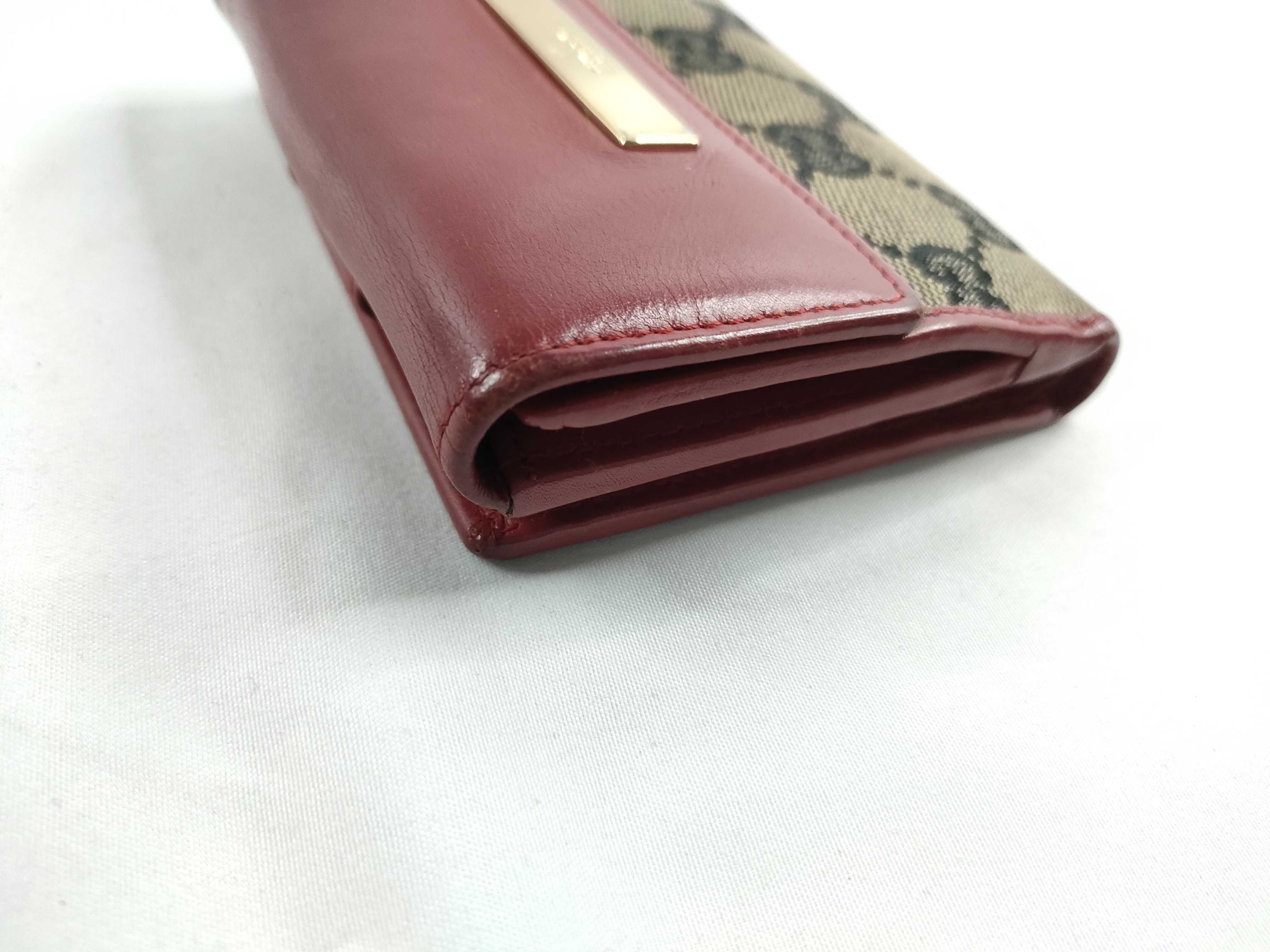 bi-fold wallet, beige x red. — view 4