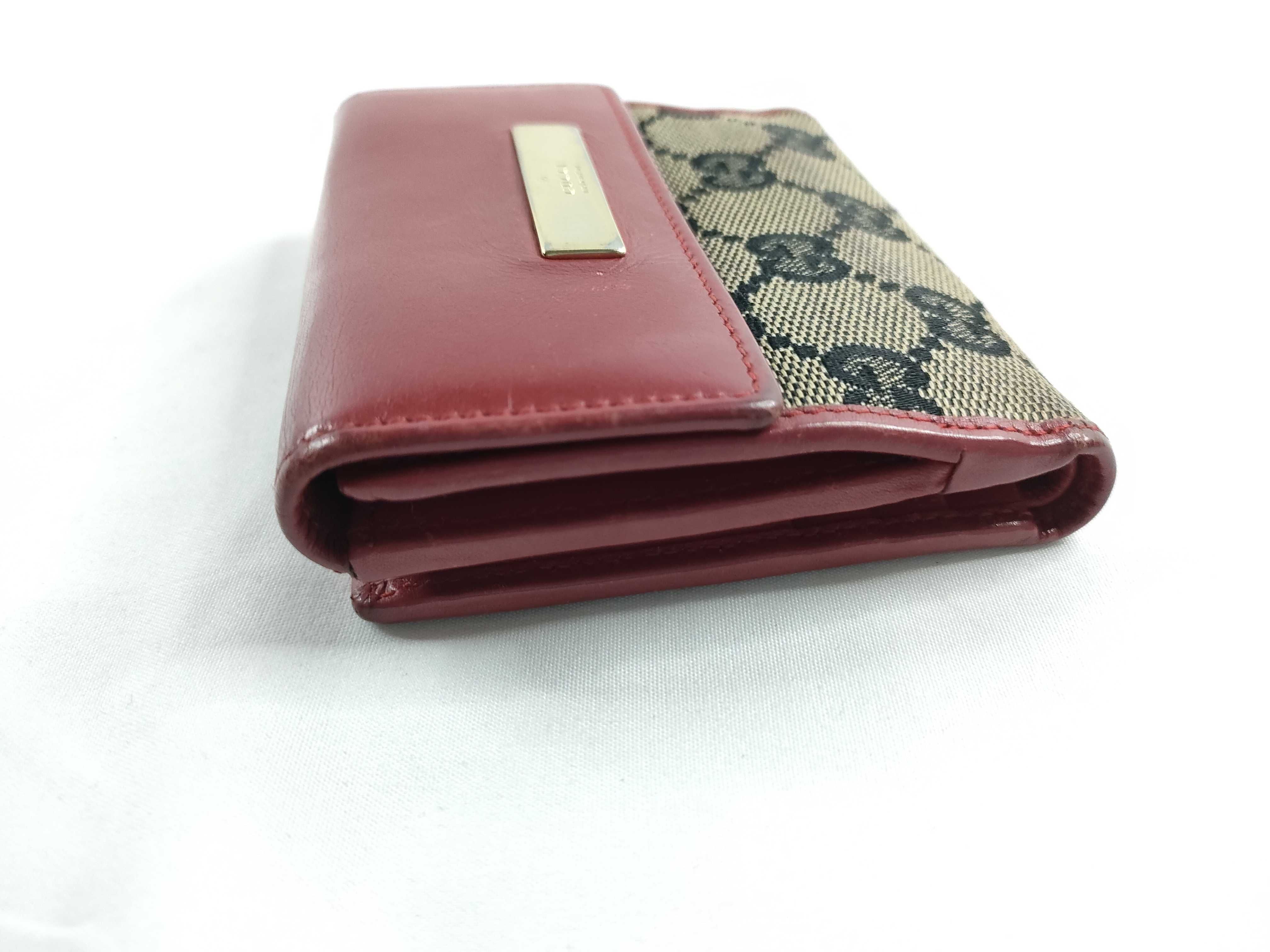 bi-fold wallet, beige x red. — view 5