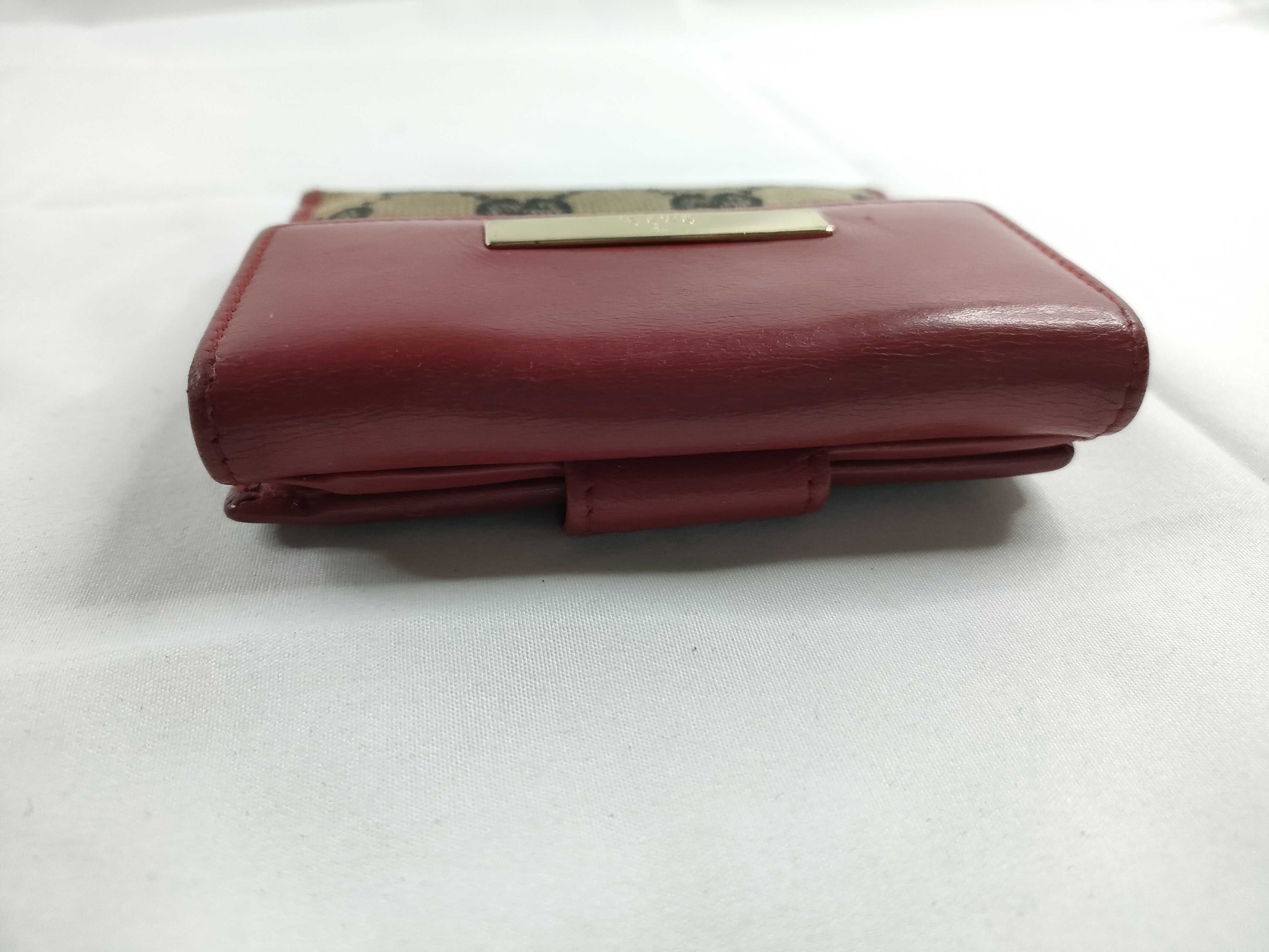 bi-fold wallet, beige x red. — view 6