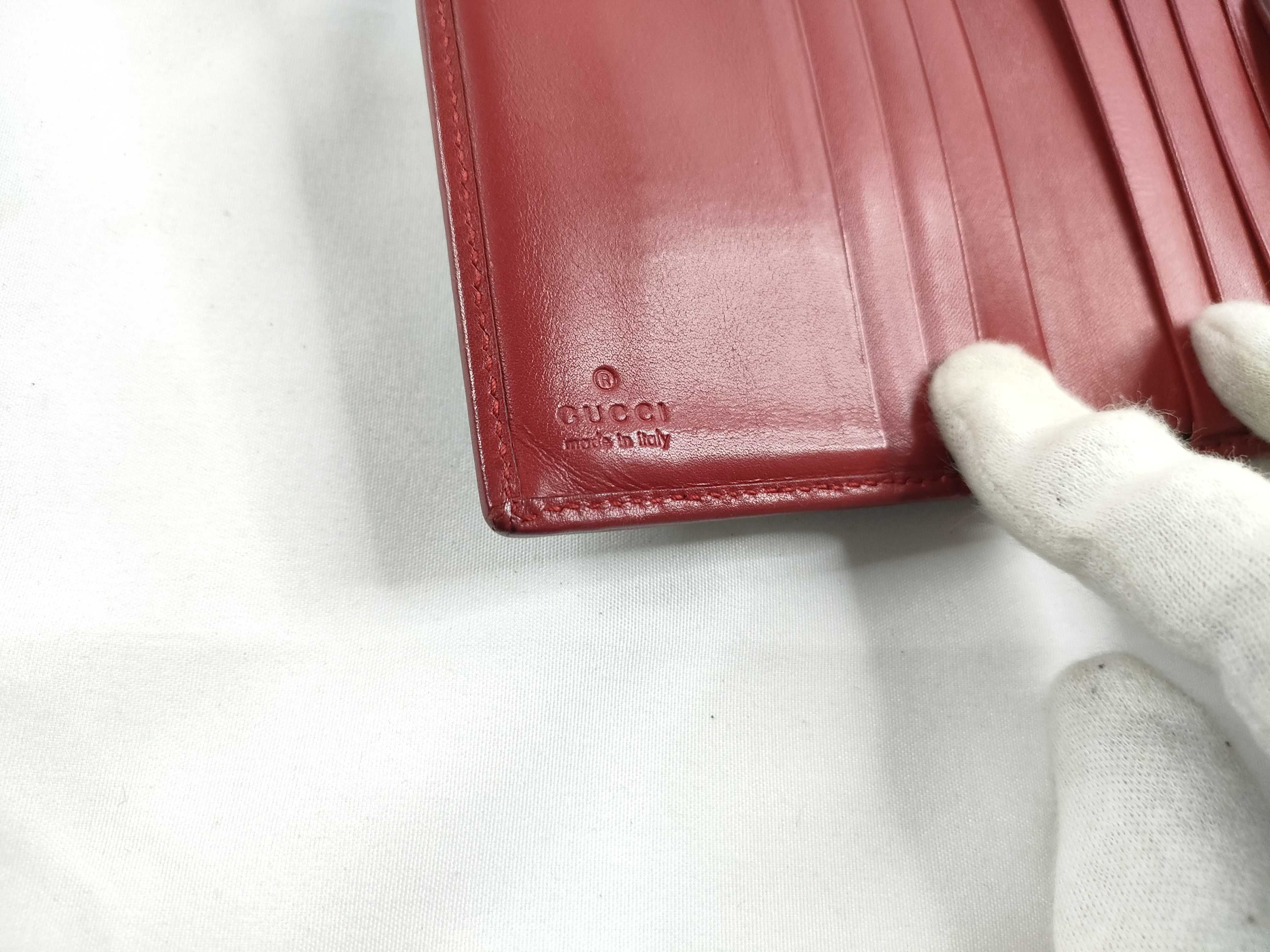bi-fold wallet, beige x red. — view 9