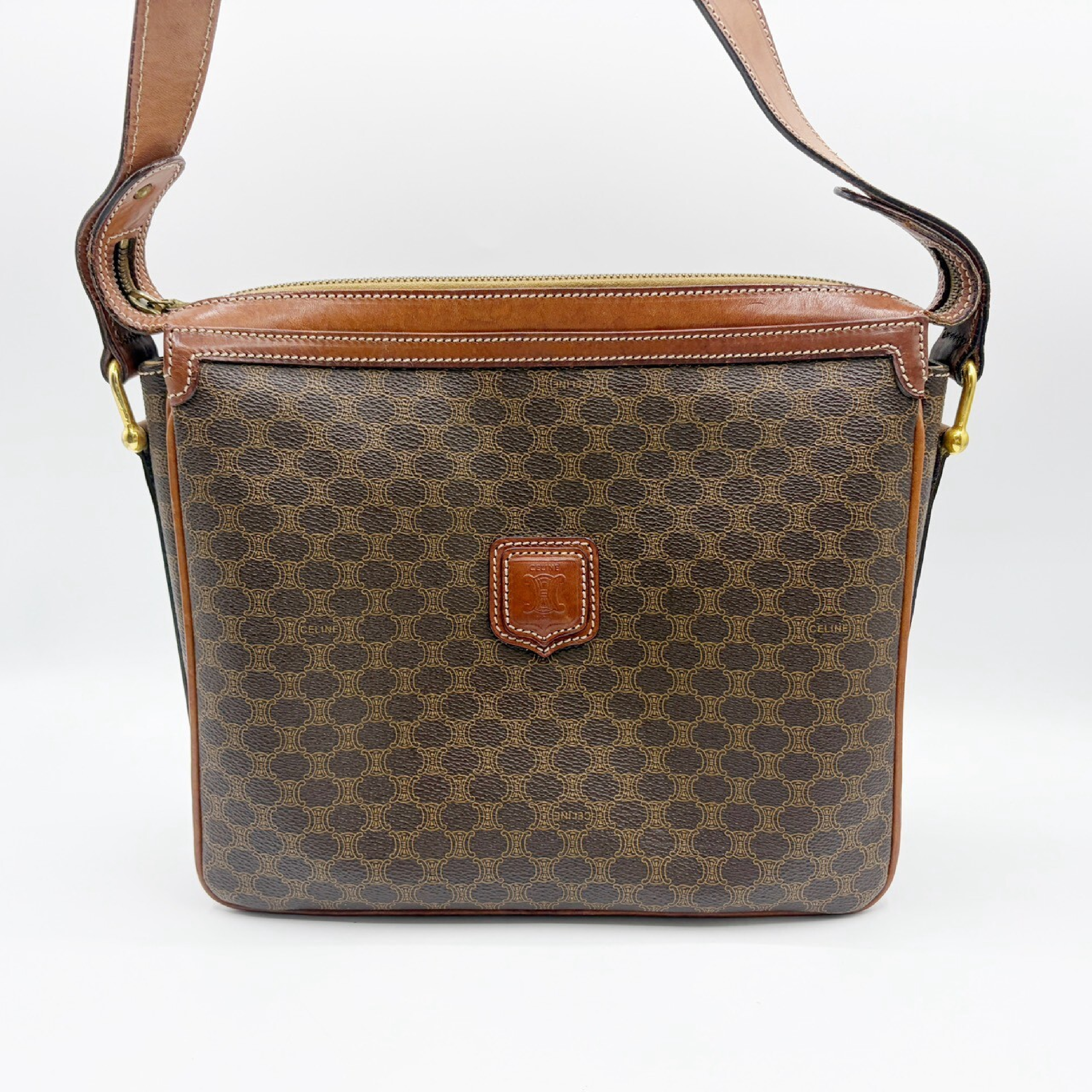 Macadam PVC Leather Brown Shoulder Bag — view 2