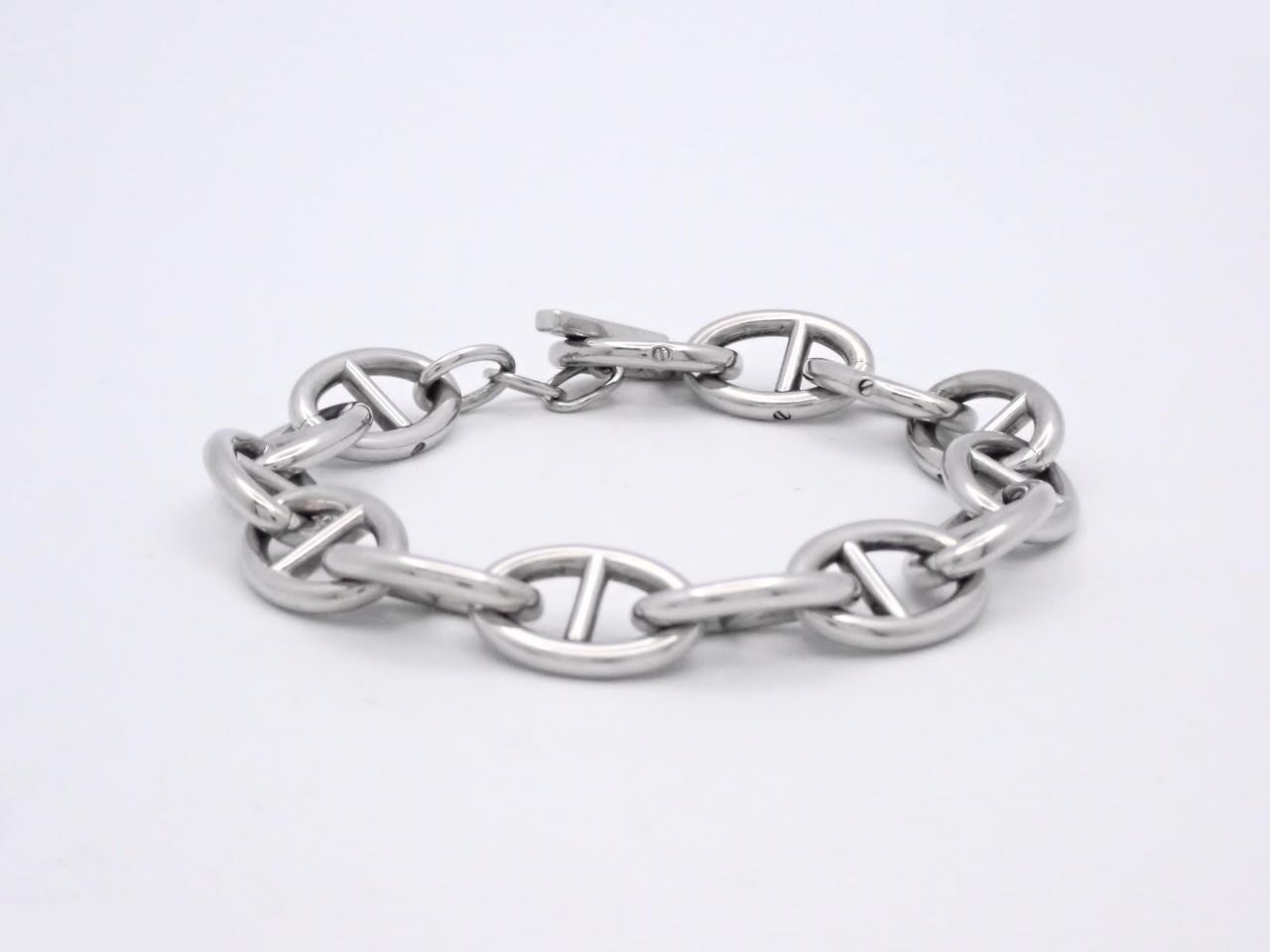 Anchor Chain Bracelet Band, GG Gold, Wrist size approximately 17cm — view 2