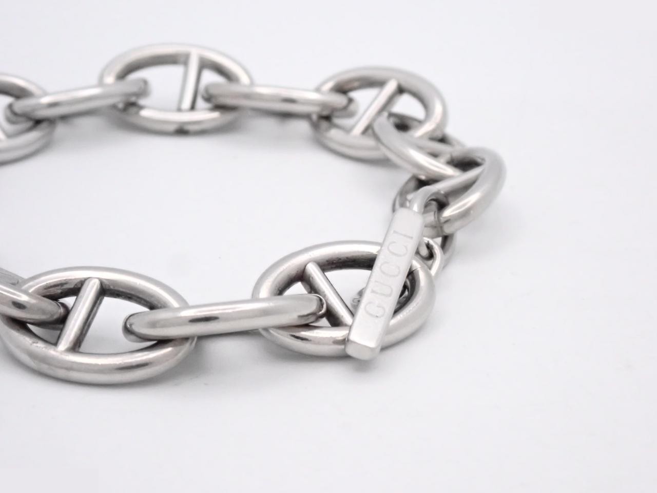 Anchor Chain Bracelet Band, GG Gold, Wrist size approximately 17cm — view 3