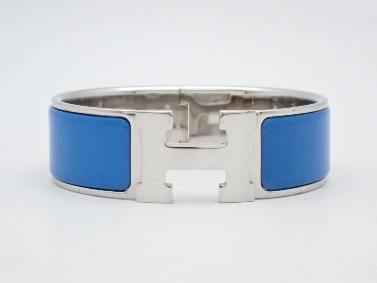 Click Crack Bracelet, Silver, Wrist Circumference Approx. 17.5cm