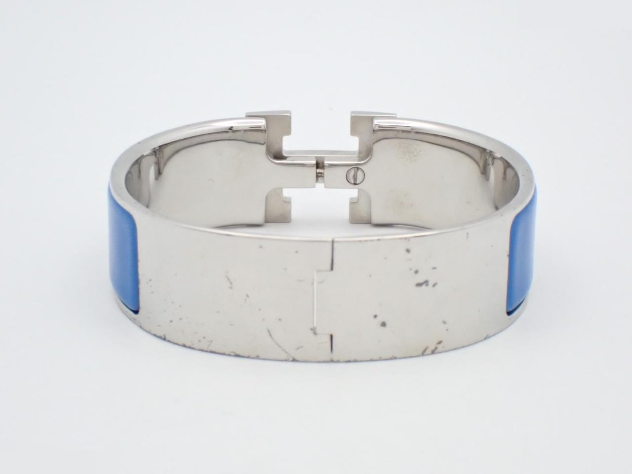 Click Crack Bracelet, Silver, Wrist Circumference Approx. 17.5cm — view 2