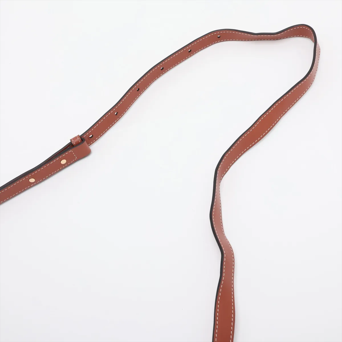 Triomphe Soft Shopper Bag, PVC x Leather Shoulder Bag, Brown — view 5