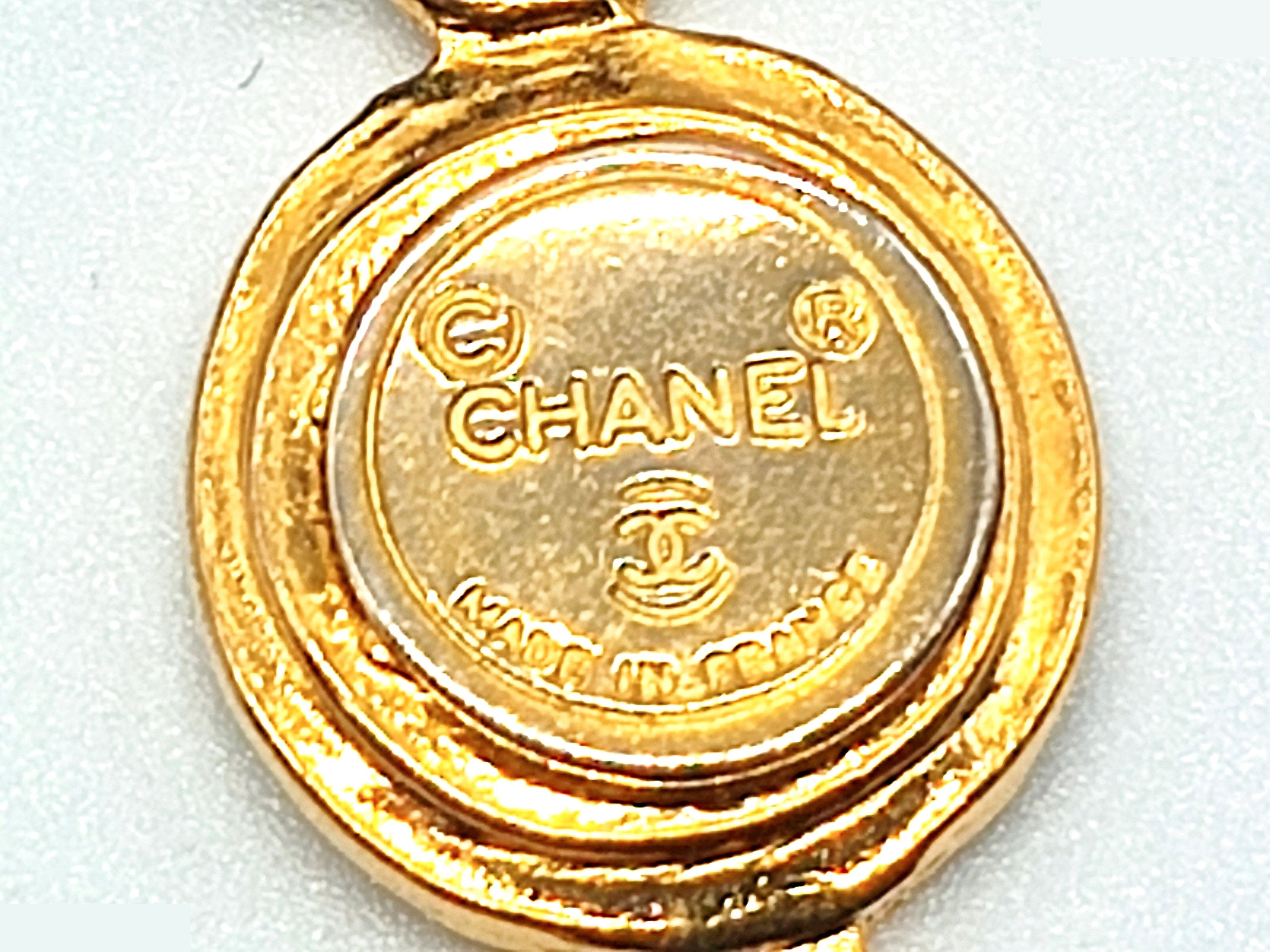 Coco Mark Coin Necklace, Neck Circumference Approx. 71cm — view 2