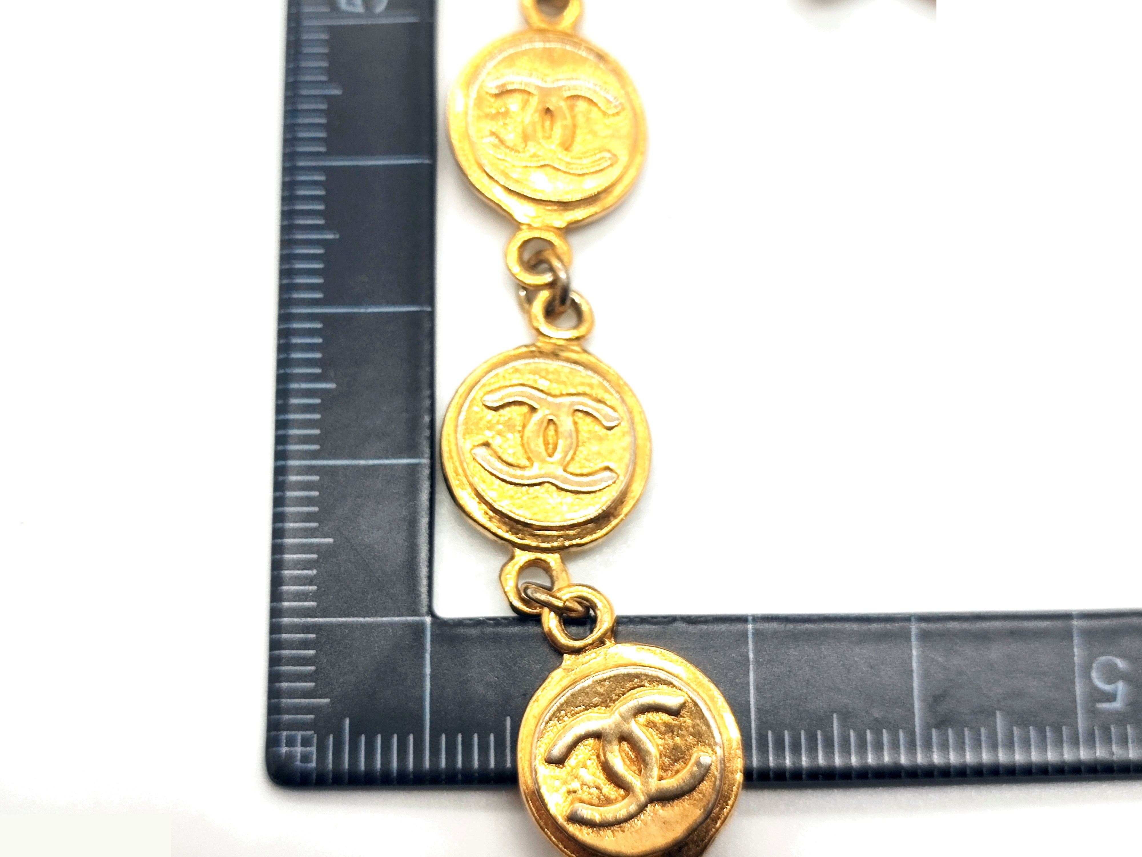 Coco Mark Coin Necklace, Neck Circumference Approx. 71cm — view 3