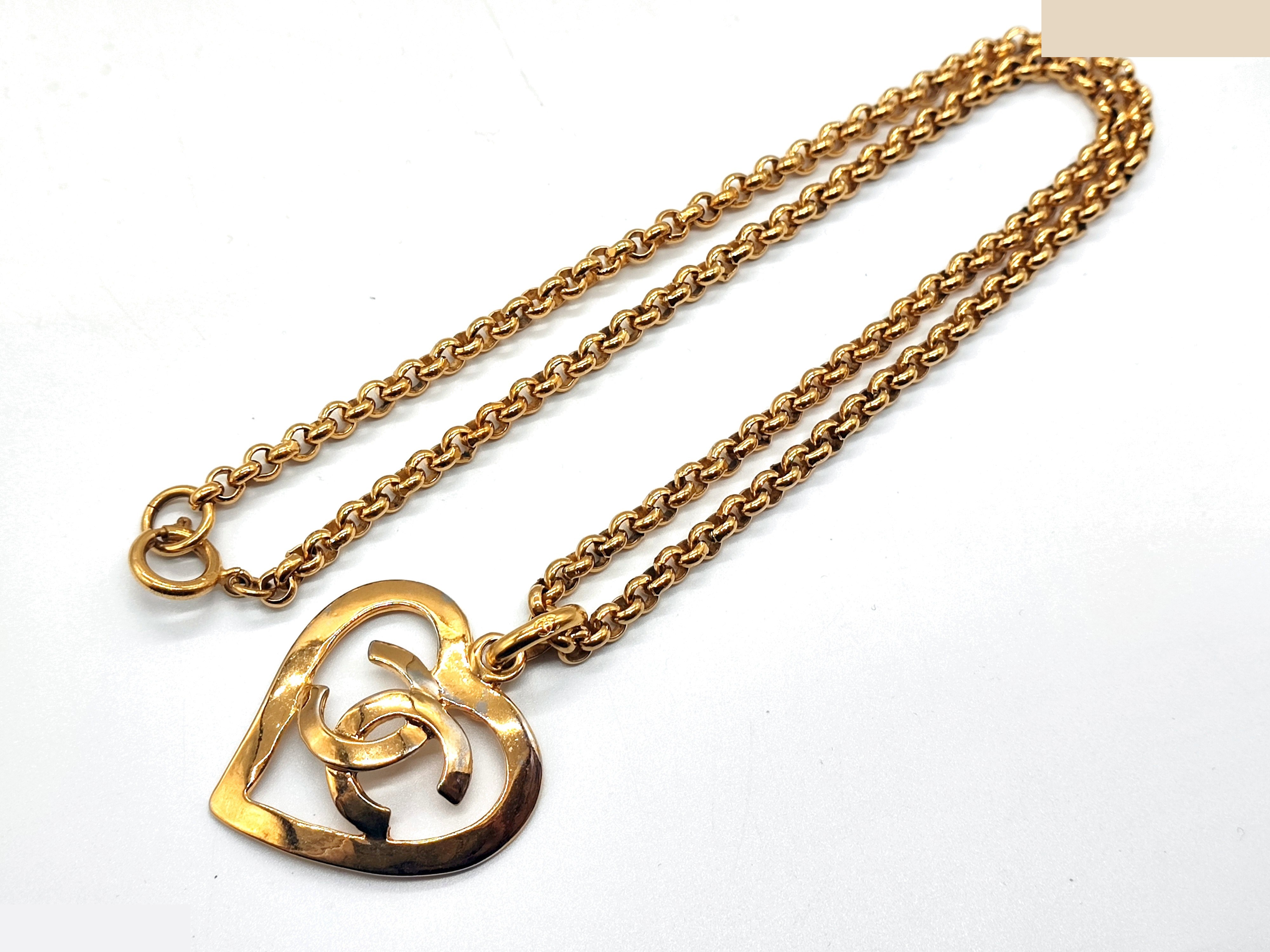 Coco Mark Heart Necklace, 95P, Chain approx. 60cm — view 4