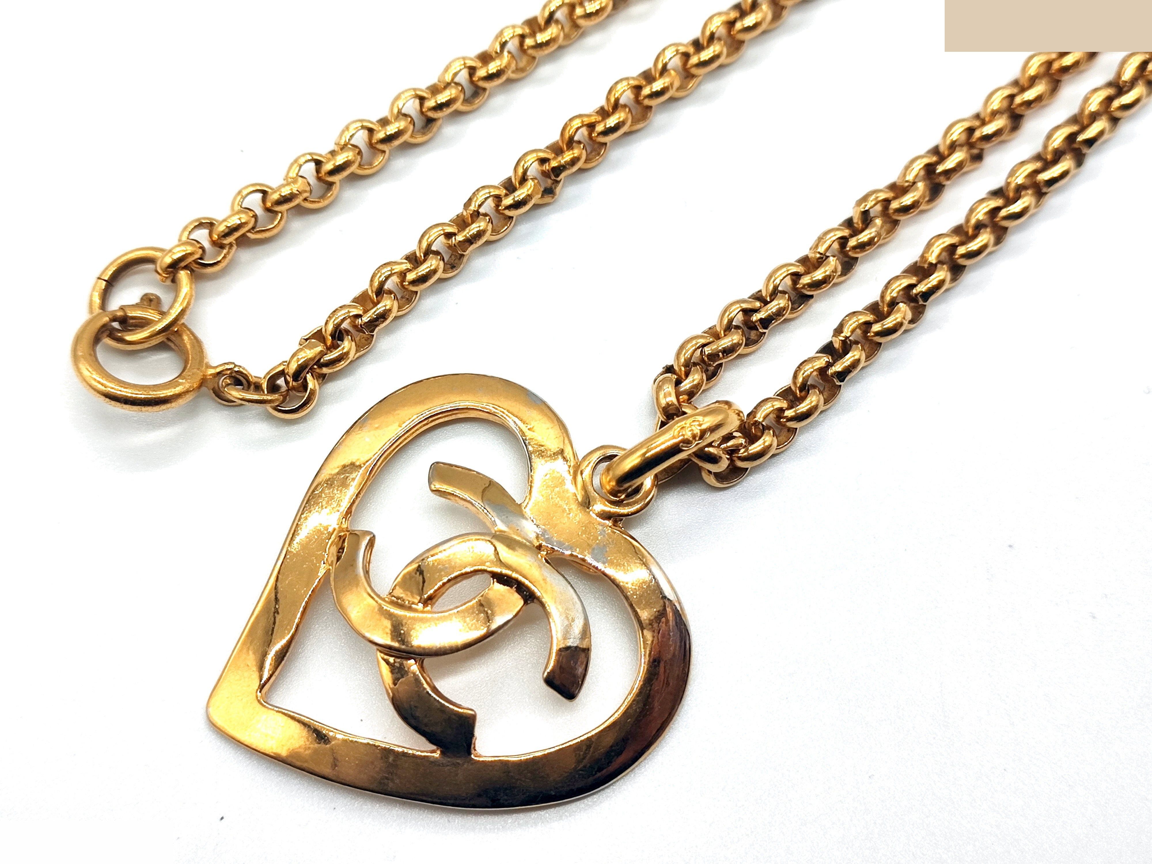Coco Mark Heart Necklace, 95P, Chain approx. 60cm — view 5