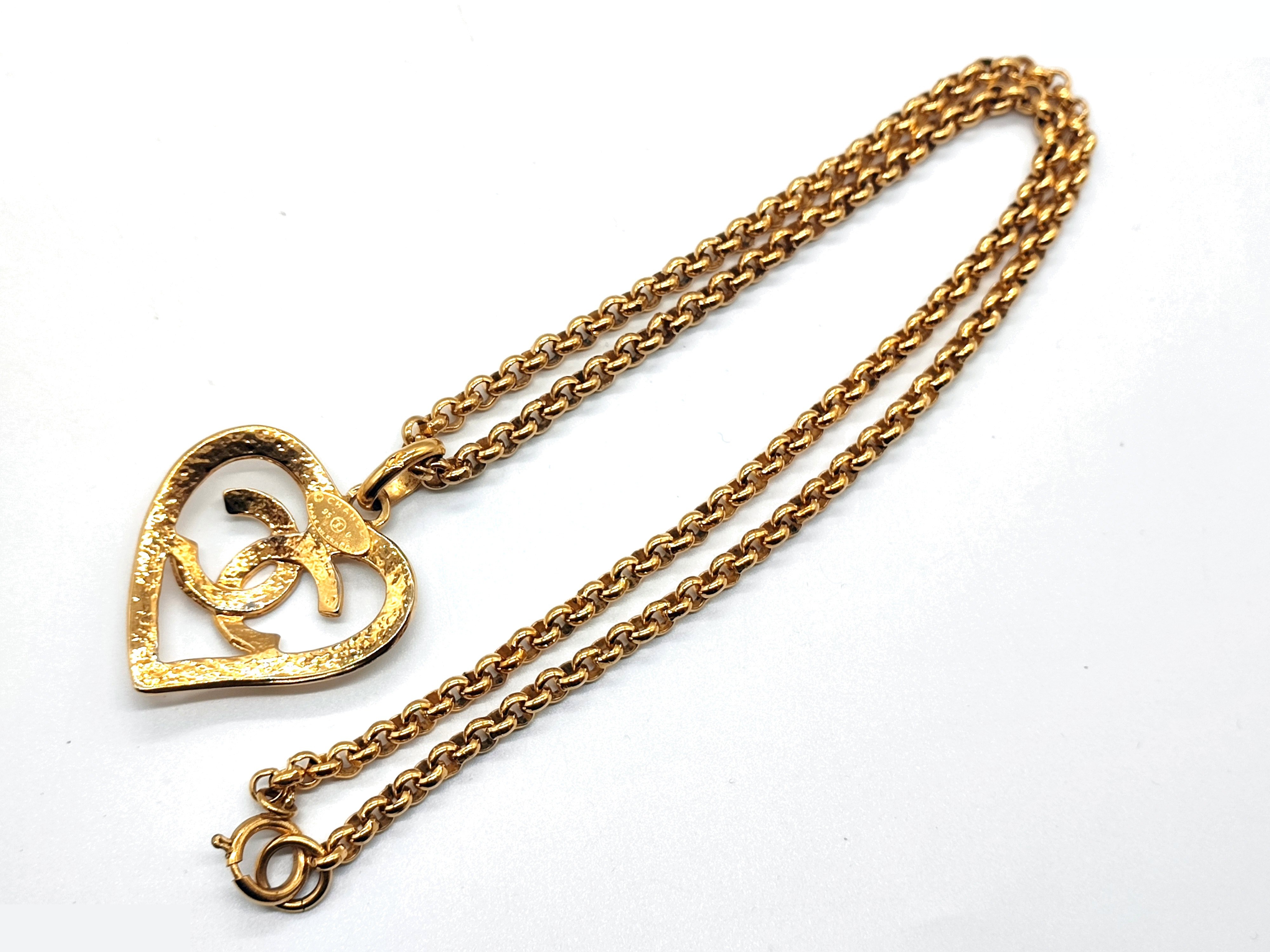 Coco Mark Heart Necklace, 95P, Chain approx. 60cm — view 7