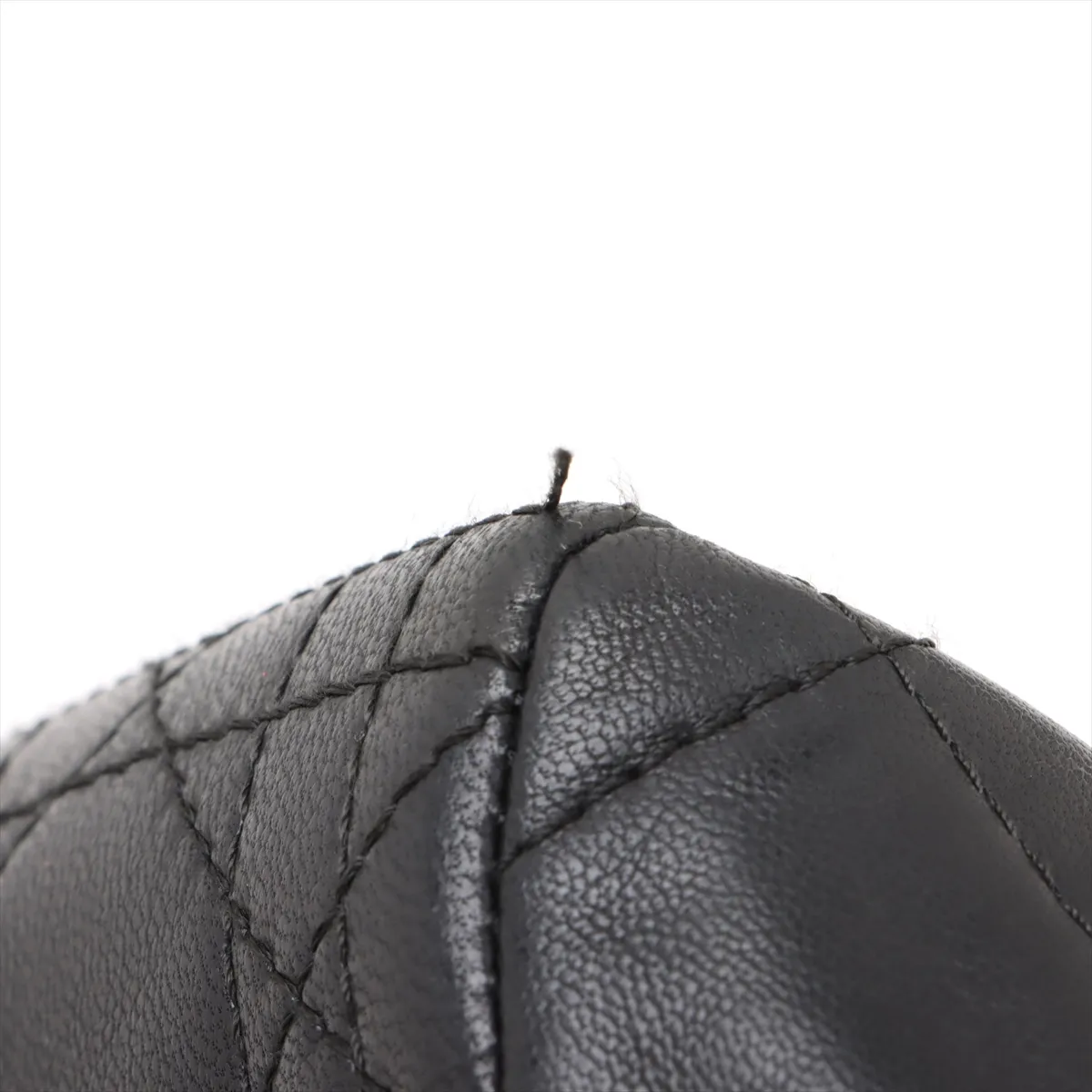 Lady Dior Cannage Large Leather 2-Way Handbag, Black — view 11