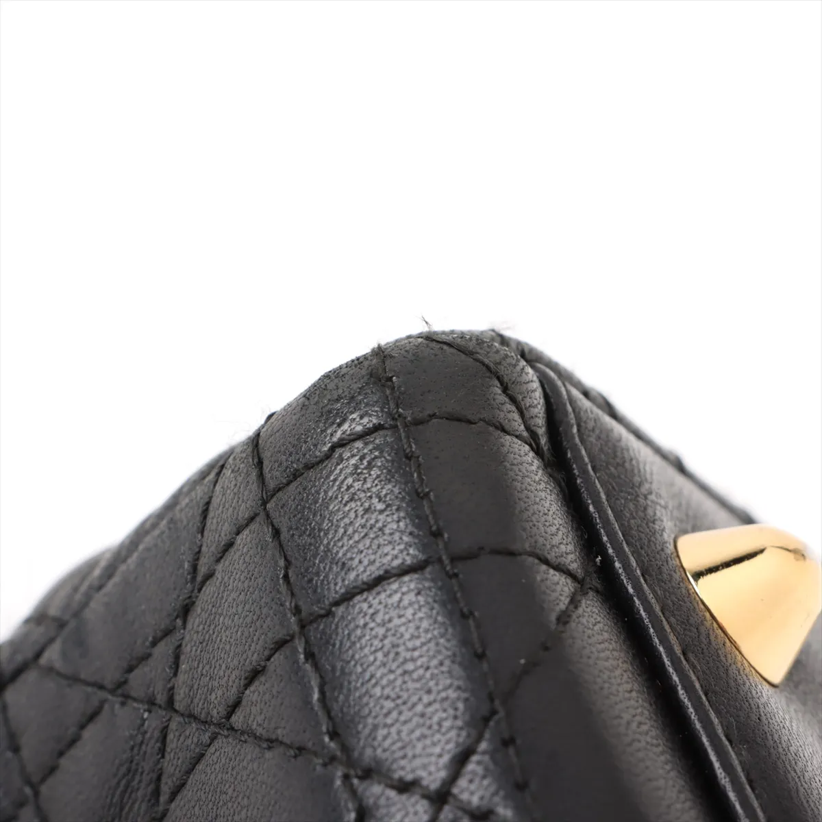 Lady Dior Cannage Large Leather 2-Way Handbag, Black — view 12