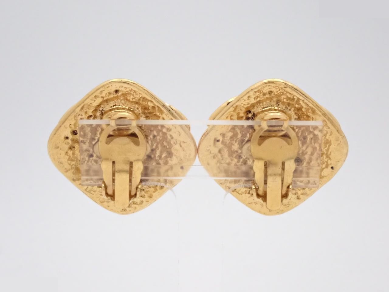 Coco Mark Gold Earrings — view 2