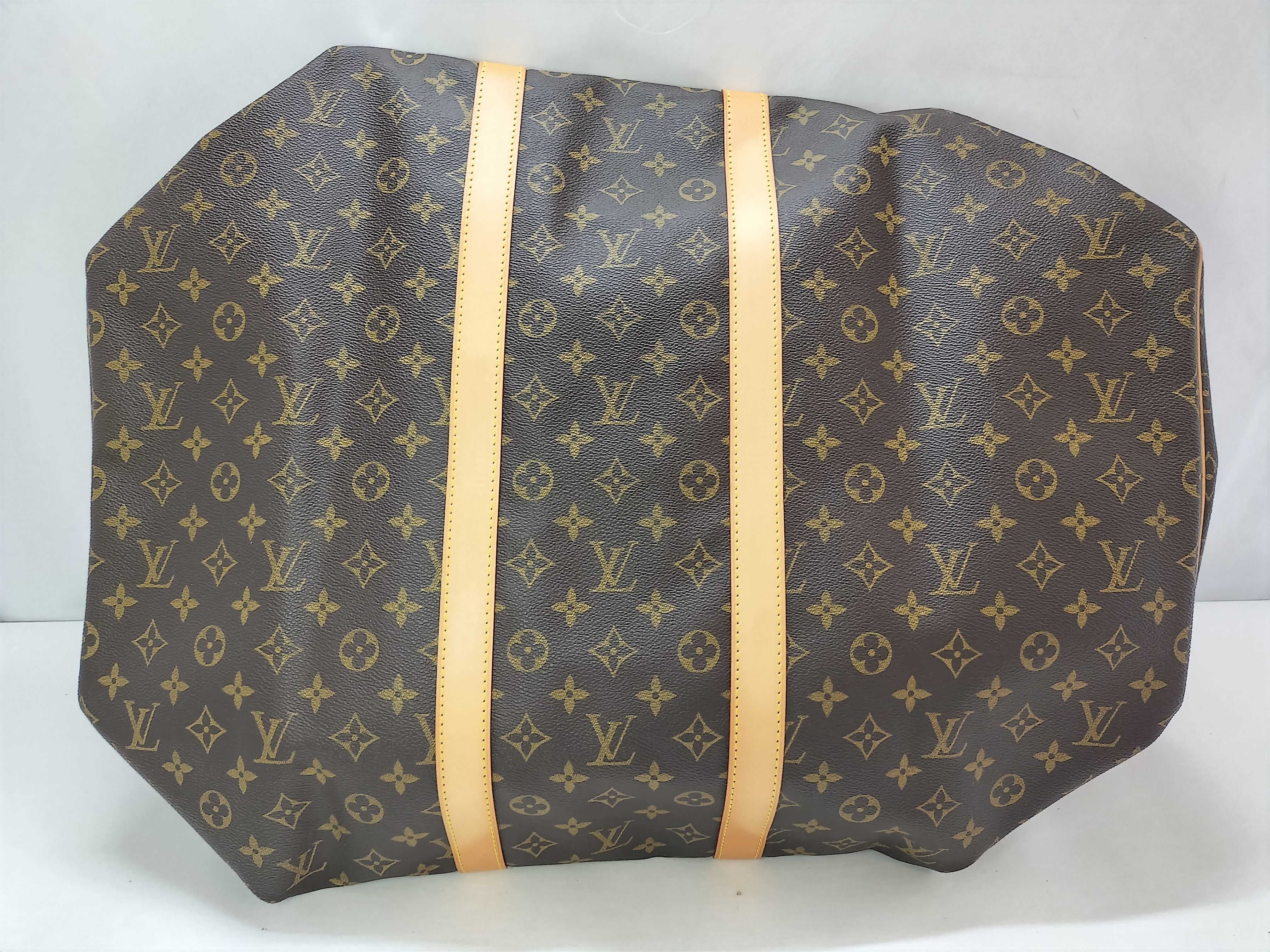 Monogram Keepall 50 M41426 SP0915 Brown FL0030 Boston Bag — view 13