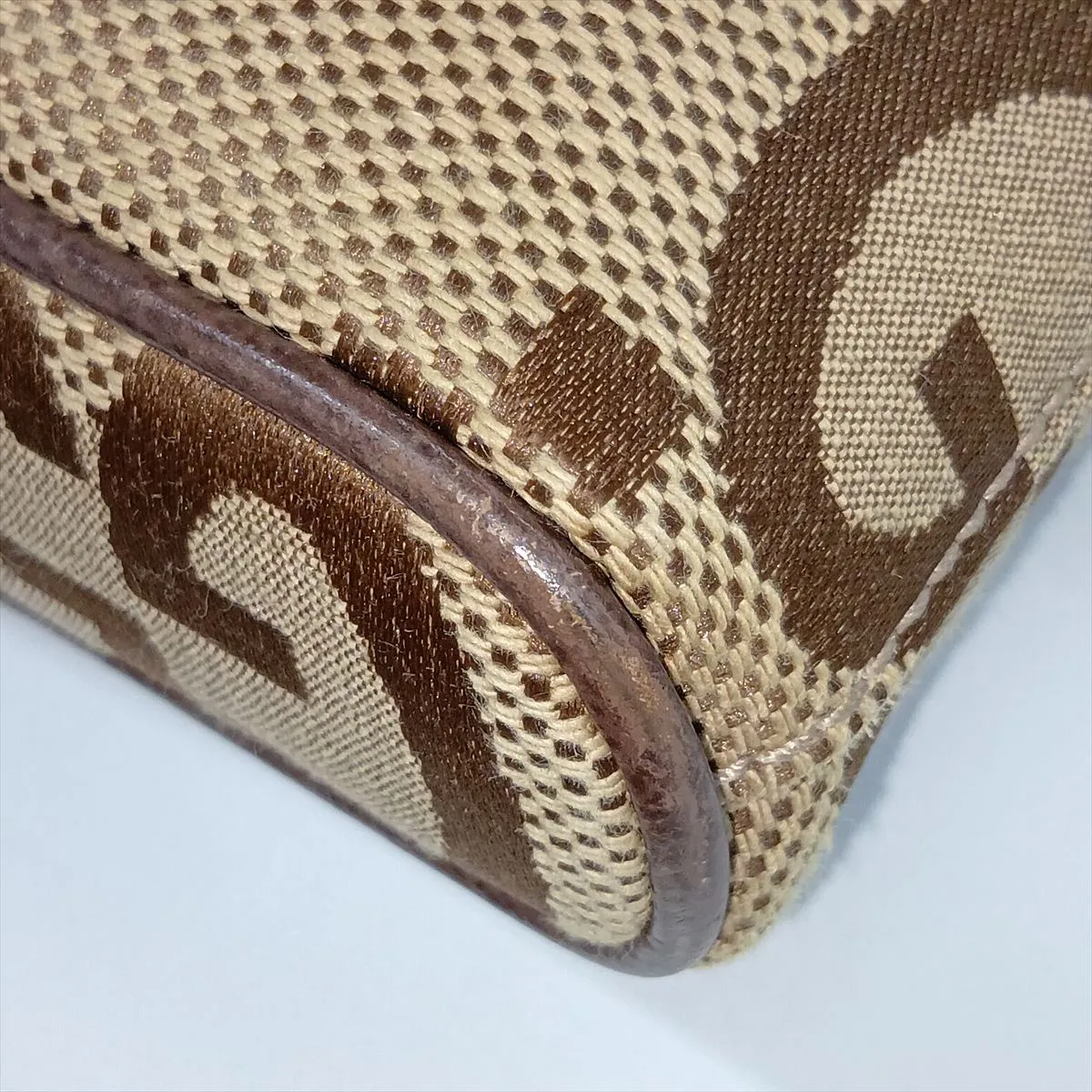 Jumbo GG Canvas x Leather Shoulder Bag, Brown, 699130 — view 12