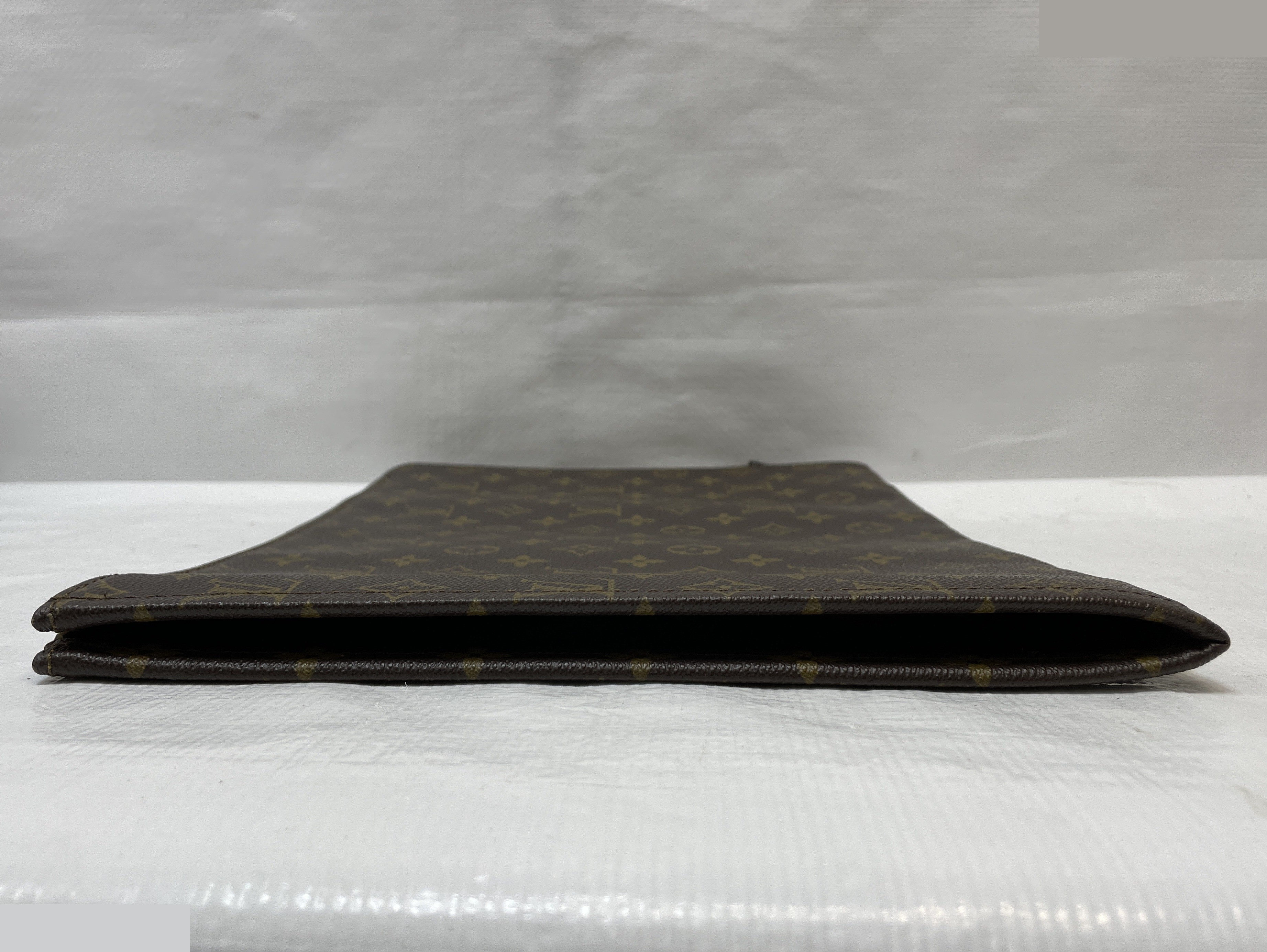 Monogram Poche Documents Document Case, Brown — view 3