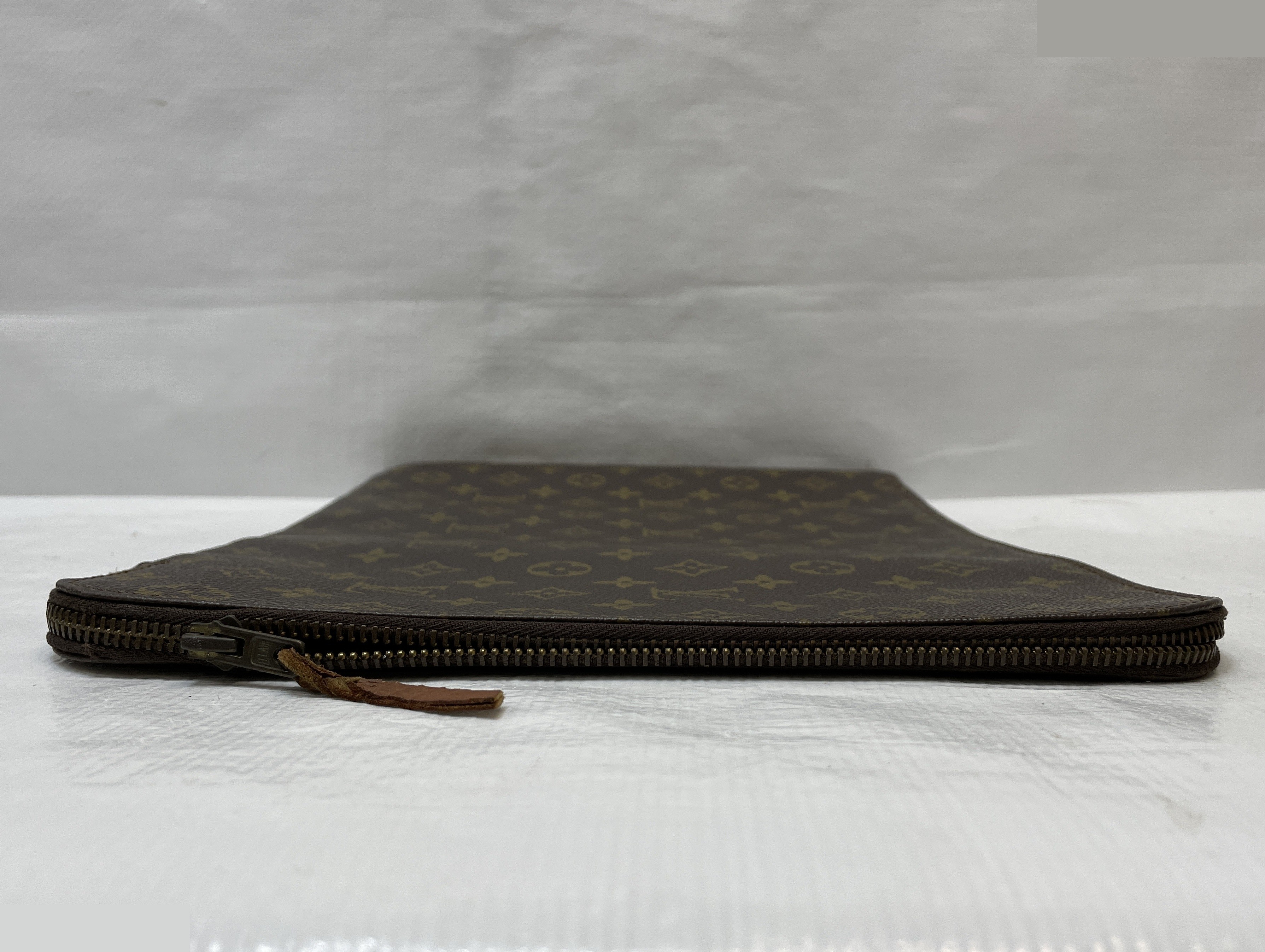 Monogram Poche Documents Document Case, Brown — view 4