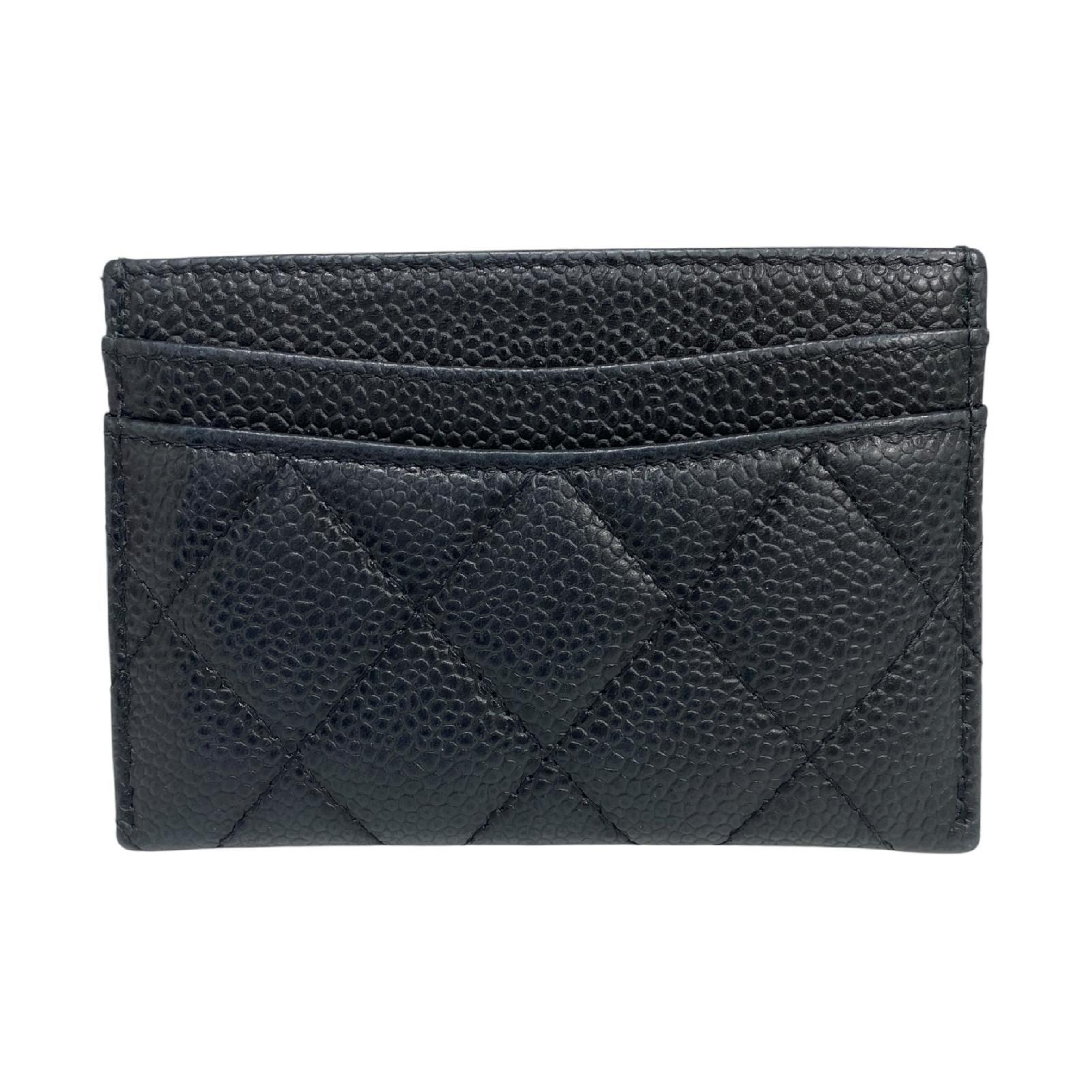 【*Shipped from: Hong Kong*】CHANEL ( ) Black Caviar Skin Classic Card Case No. 31 Card Case — view 3