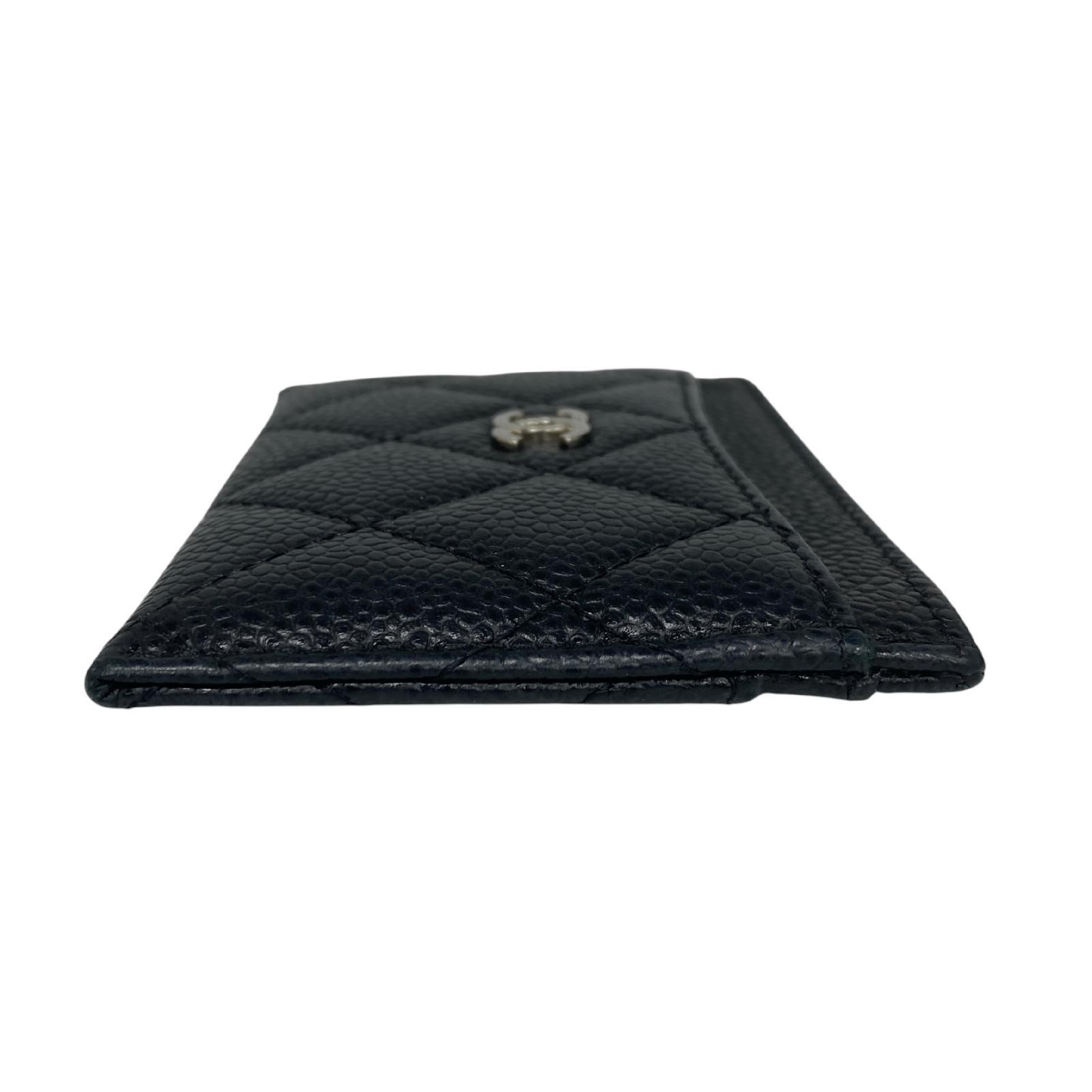 【*Shipped from: Hong Kong*】CHANEL ( ) Black Caviar Skin Classic Card Case No. 31 Card Case — view 4