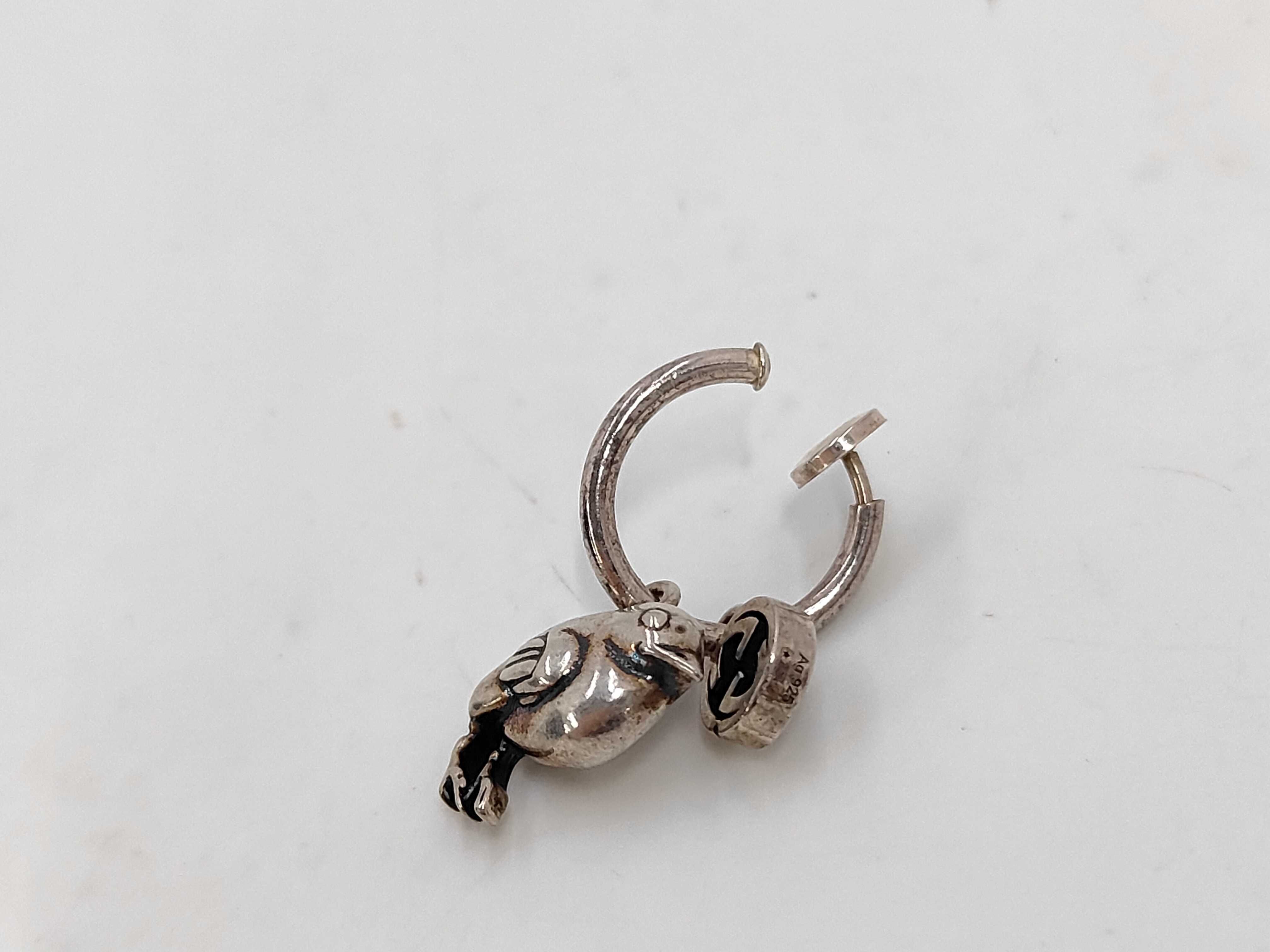 635584 Clip Earrings, Chick Design, Sterling Silver 925, Unisex Earrings — view 2
