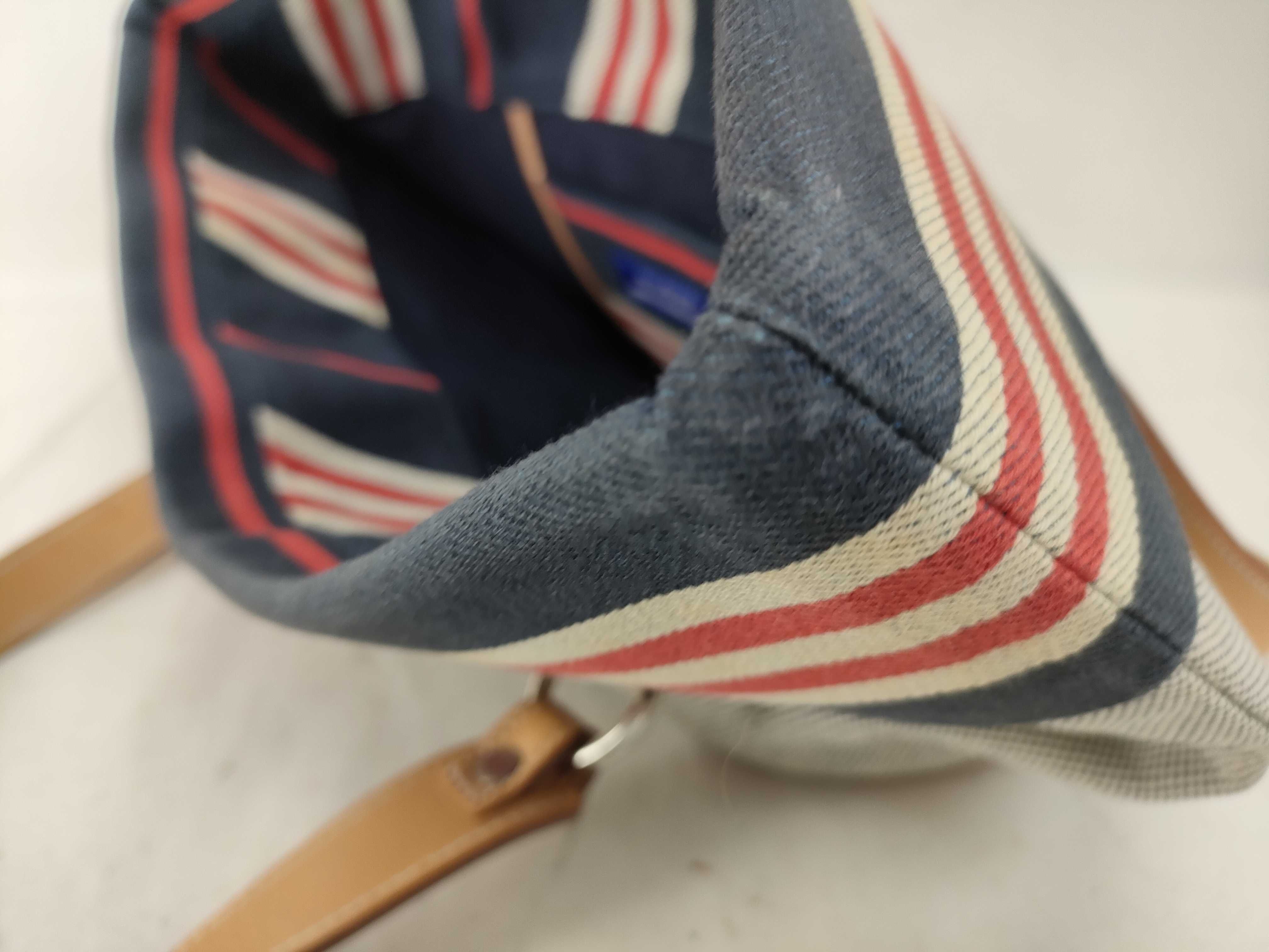 tote bag, canvas, gray/navy, handbag — view 11