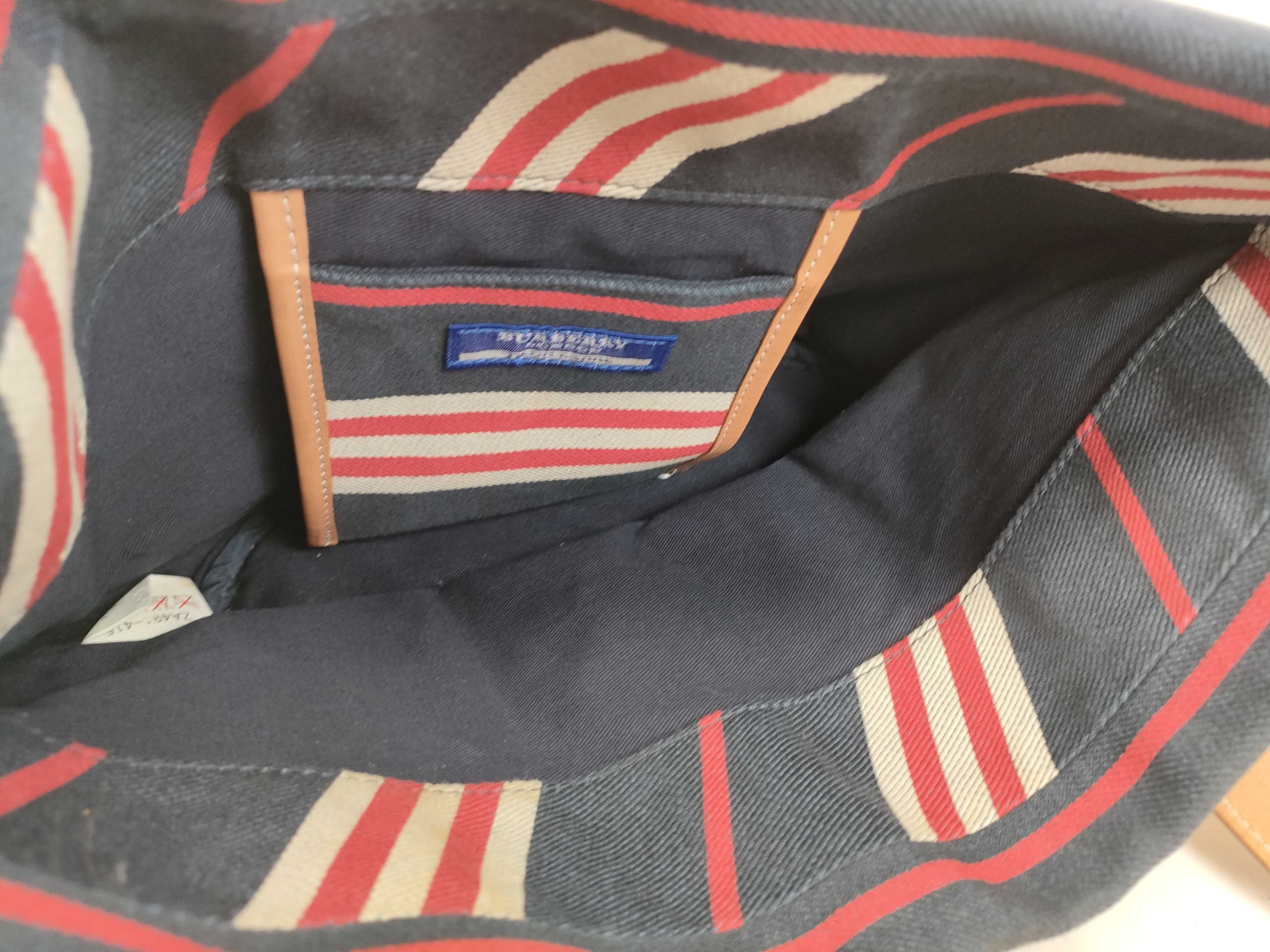 tote bag, canvas, gray/navy, handbag — view 9