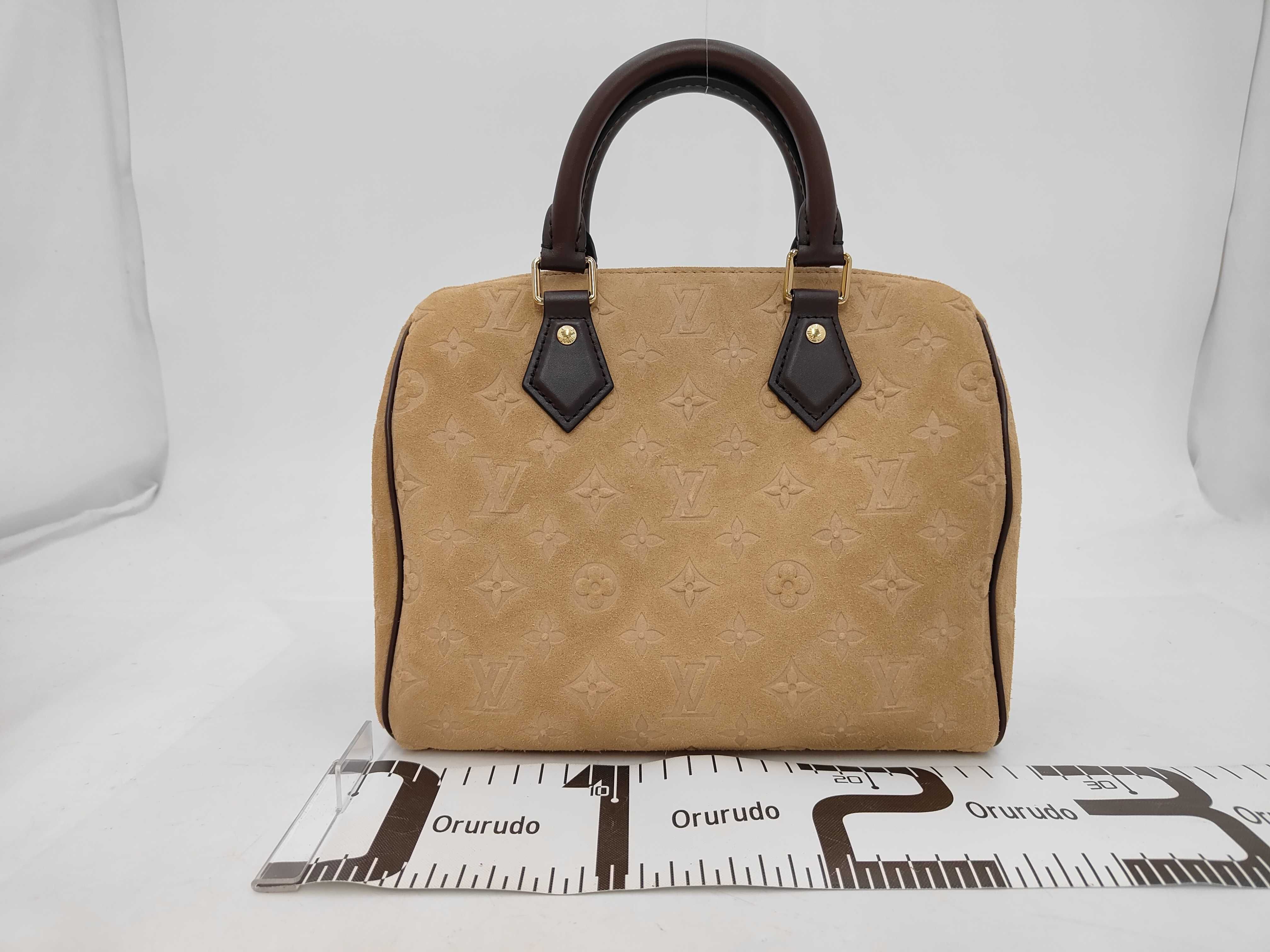 Monogram Suede M2A383 Speedy Bandoulière 25 RFID Verified Handbag — view 2