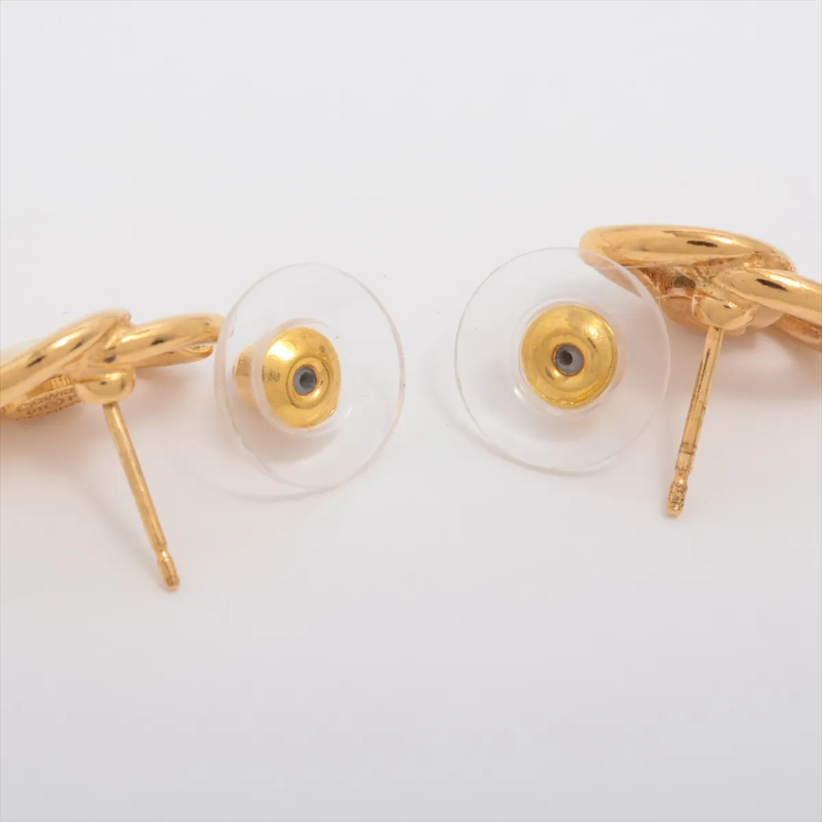 Coco Mark 01P Earrings (Pair) GP Gold. Shows signs of wear, — view 4