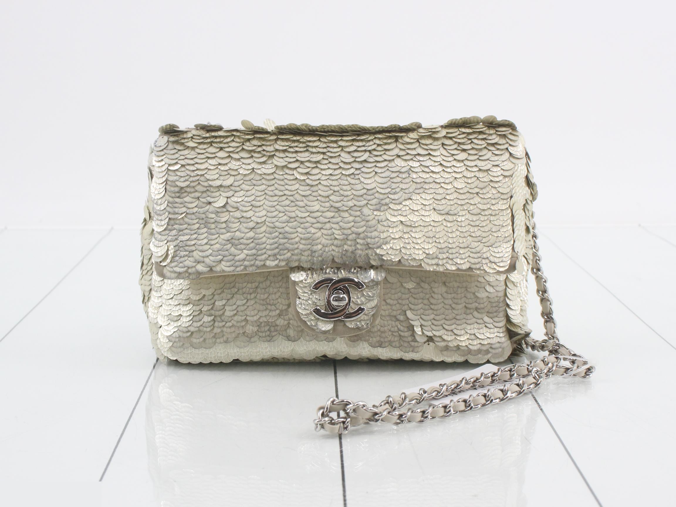 Sequin shoulder bag
