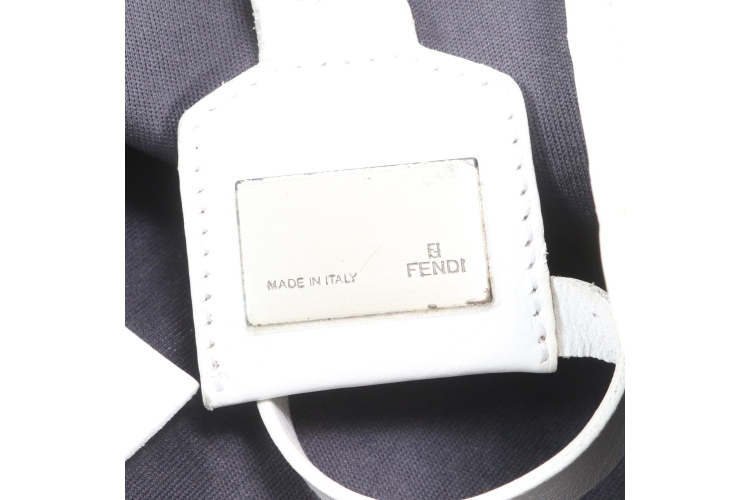 Zucchino FF Leather Canvas Tote Bag — view 7