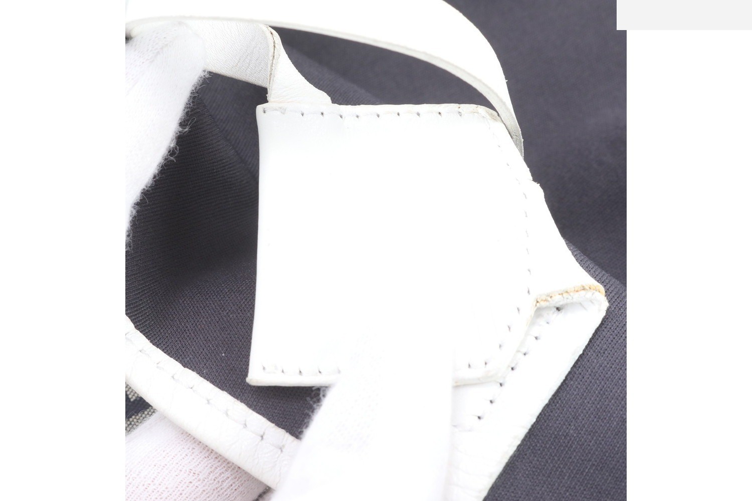 Zucchino FF Leather Canvas Tote Bag — view 8