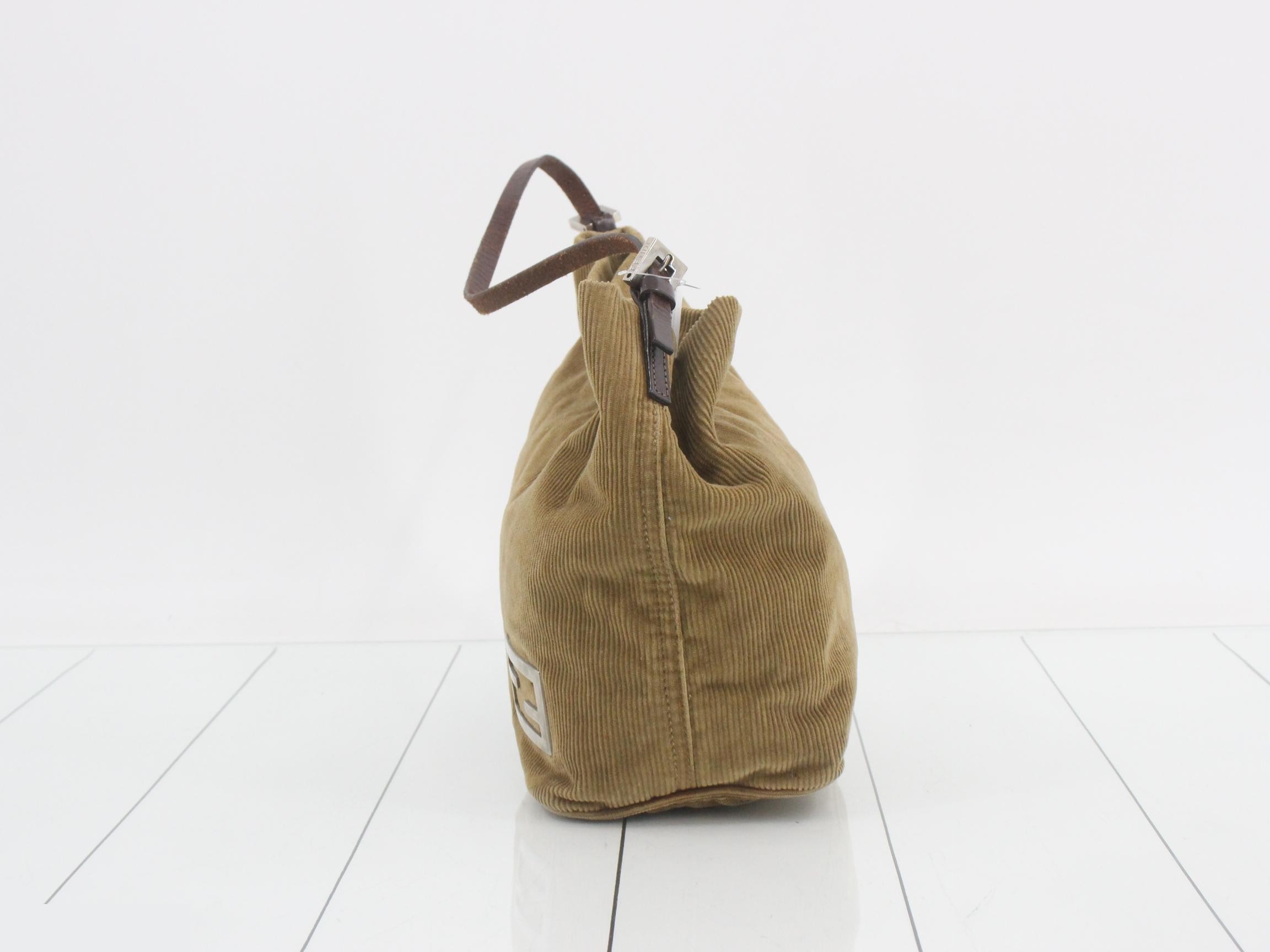Zucca logo corduroy one-shoulder bag — view 3