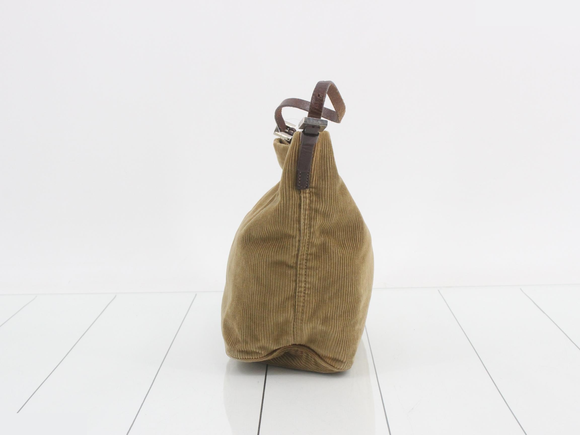 Zucca logo corduroy one-shoulder bag — view 4