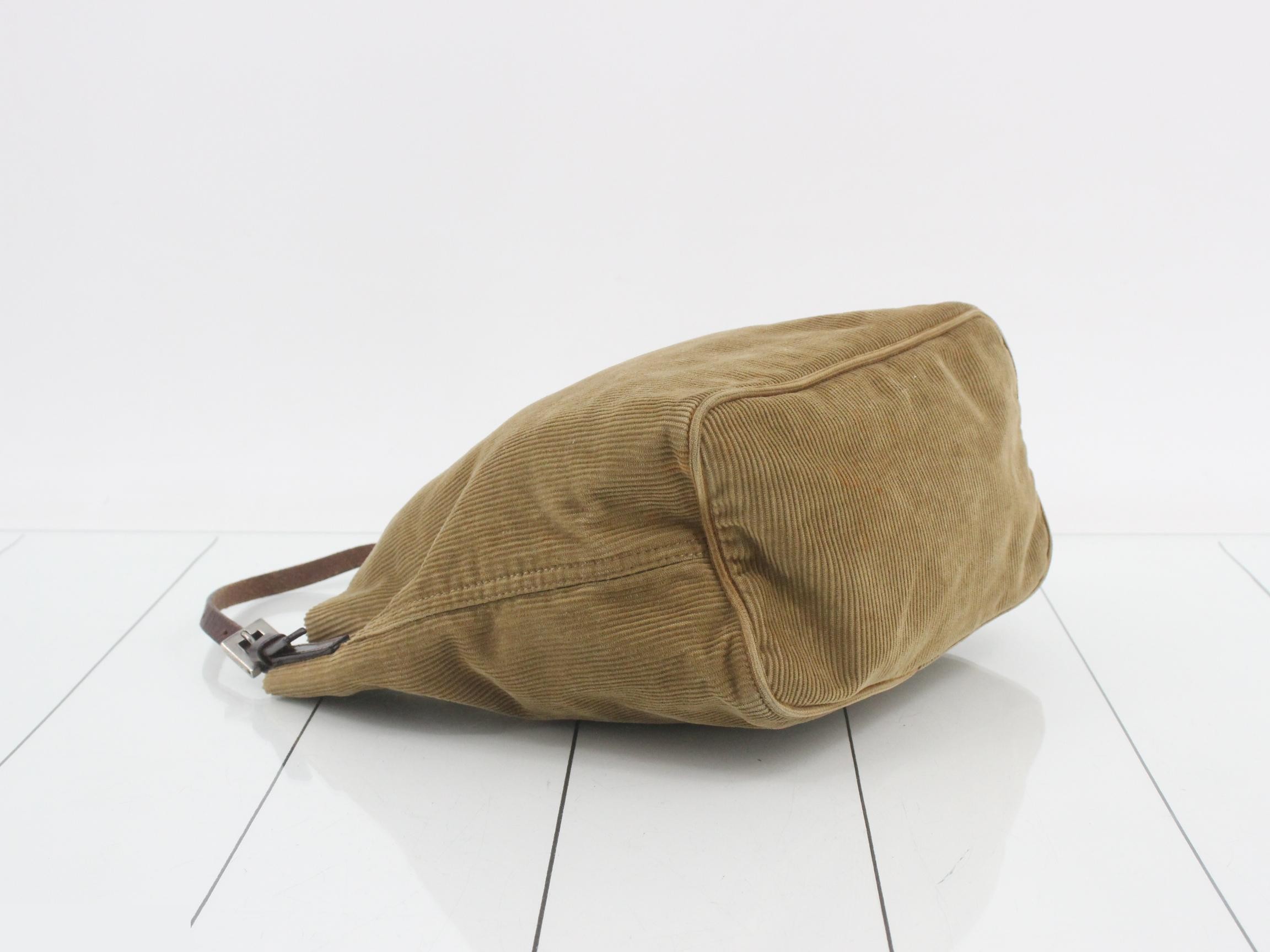 Zucca logo corduroy one-shoulder bag — view 5