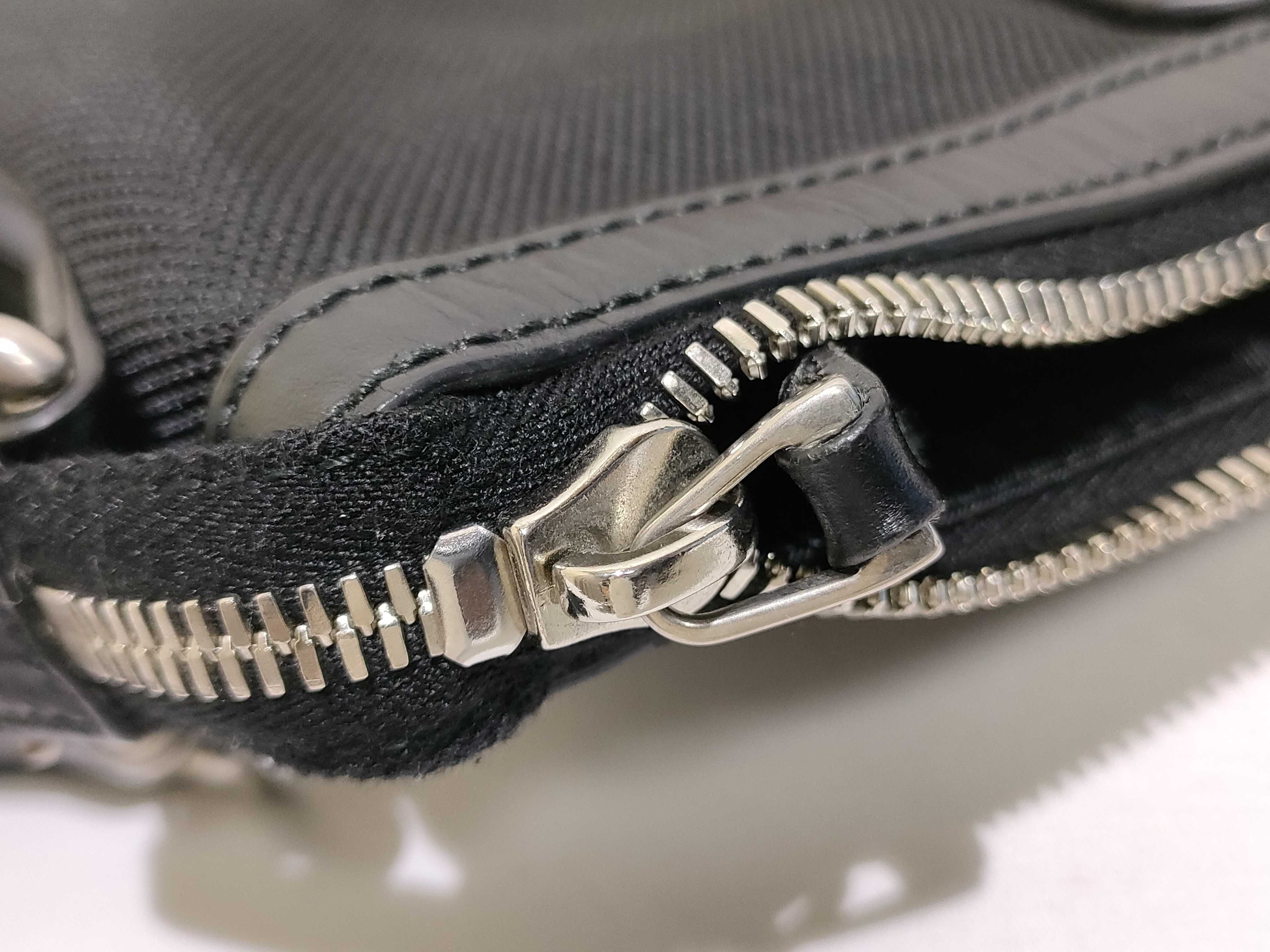 Sherry Line Nylon x Leather 2-Way Tote Bag, Black, 619751 (Outlet Tote Bag) — view 13