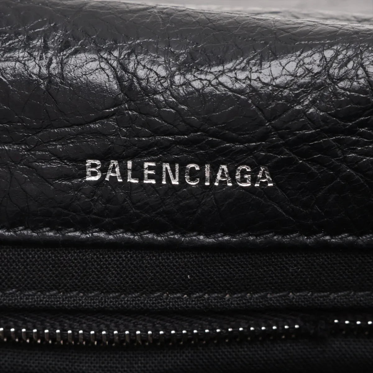 Monaco 792977 Leather Chain Shoulder Bag, Black — view 9