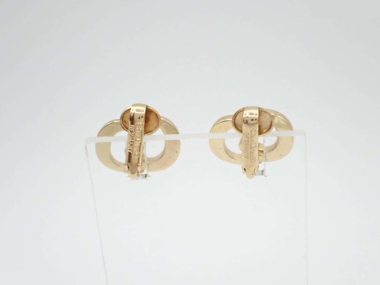 CD logo earrings — view 2