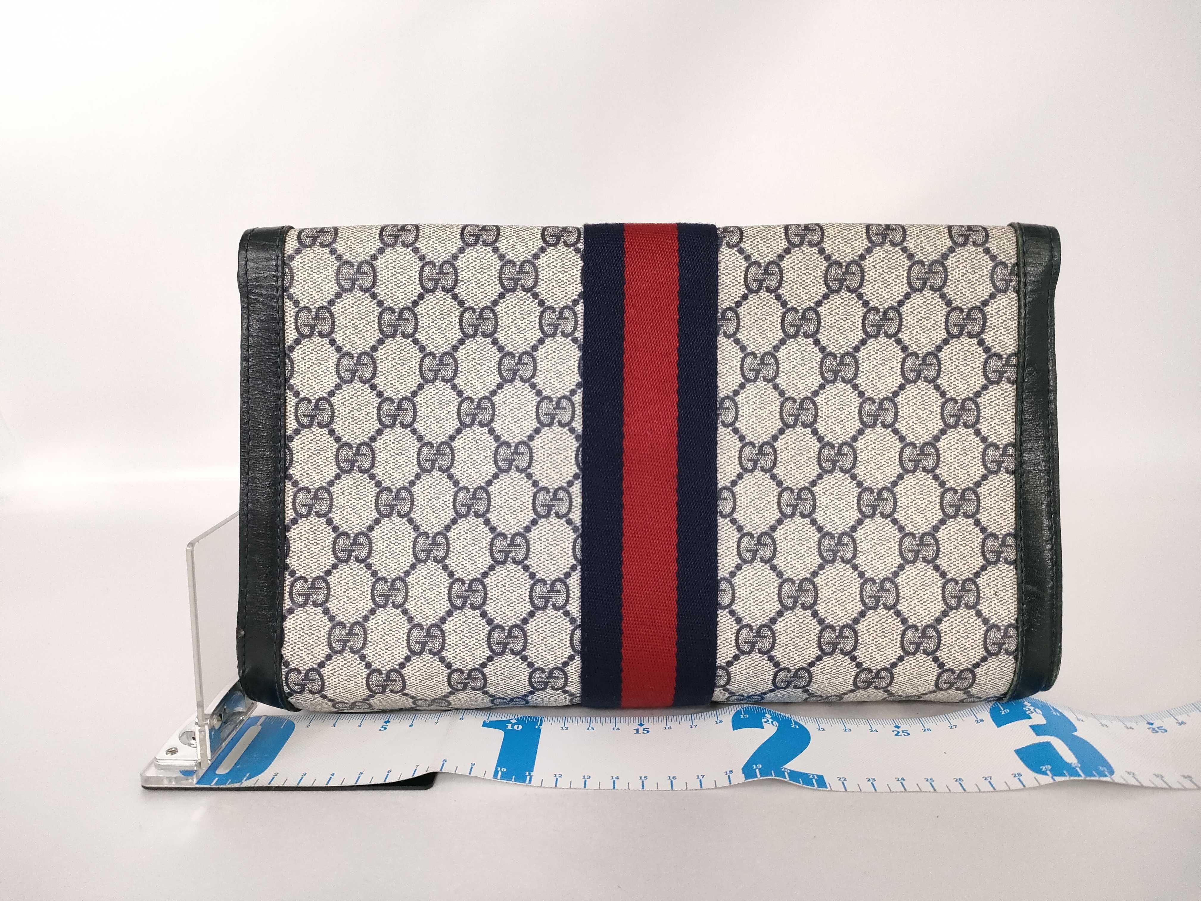 GG Supreme Gucci Supreme Canvas Clutch Bag — view 2