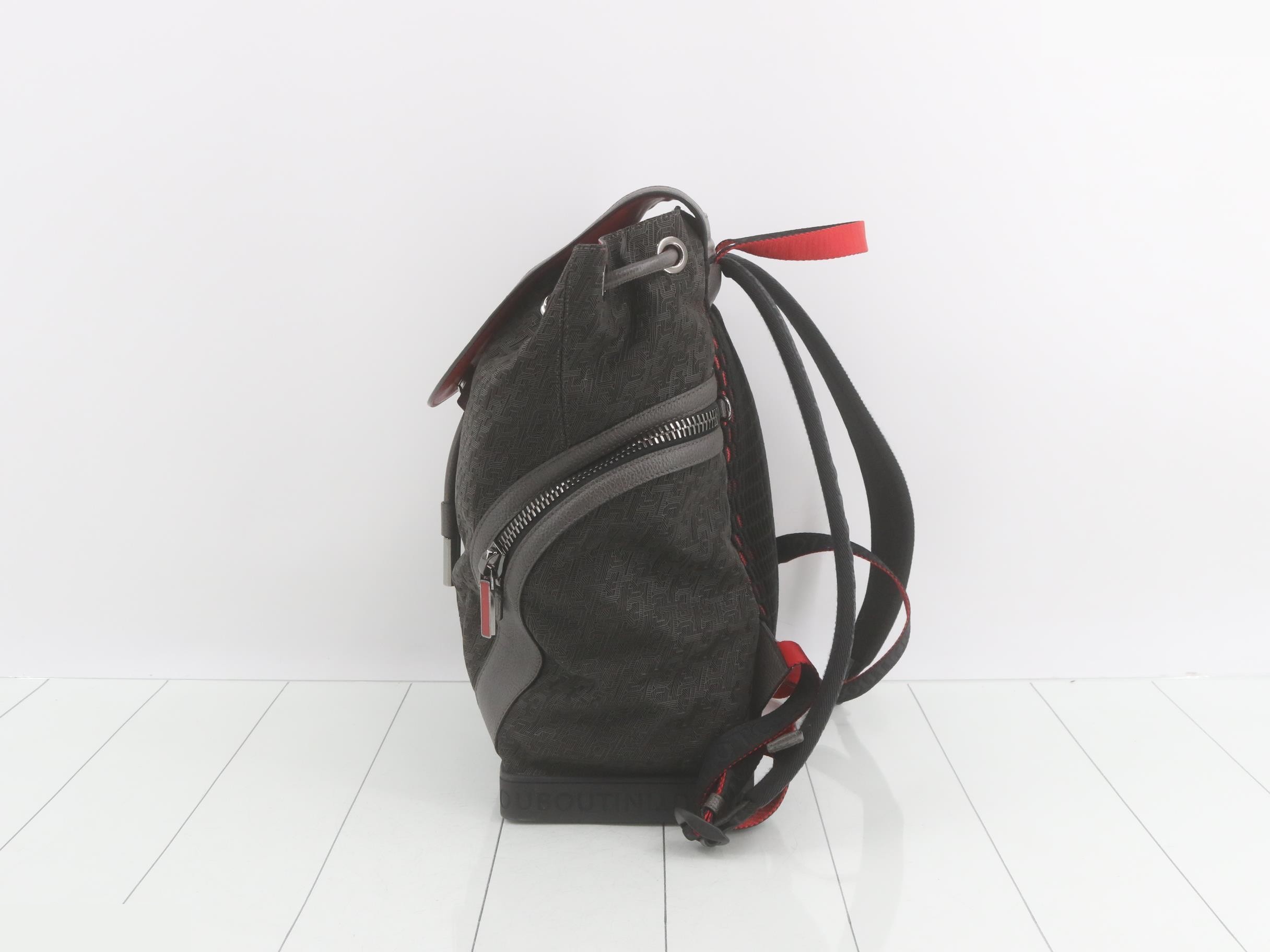 EXPLORAFUNK S Black Leather Backpack — view 3