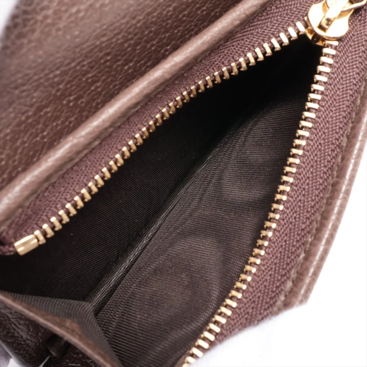 GG Supreme Ophidia 523155 PVC x Leather Compact Wallet Brown — view 5