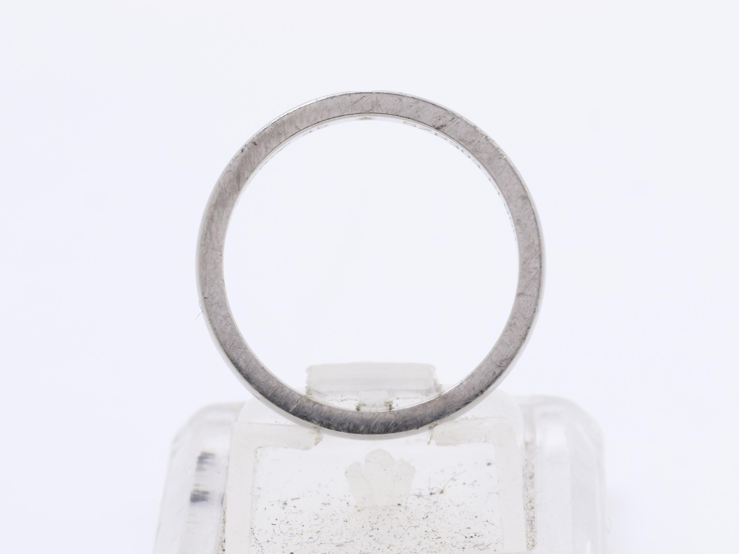 Ballerina Wedding Band Ring, PT950, 3.3g, #49 — view 5
