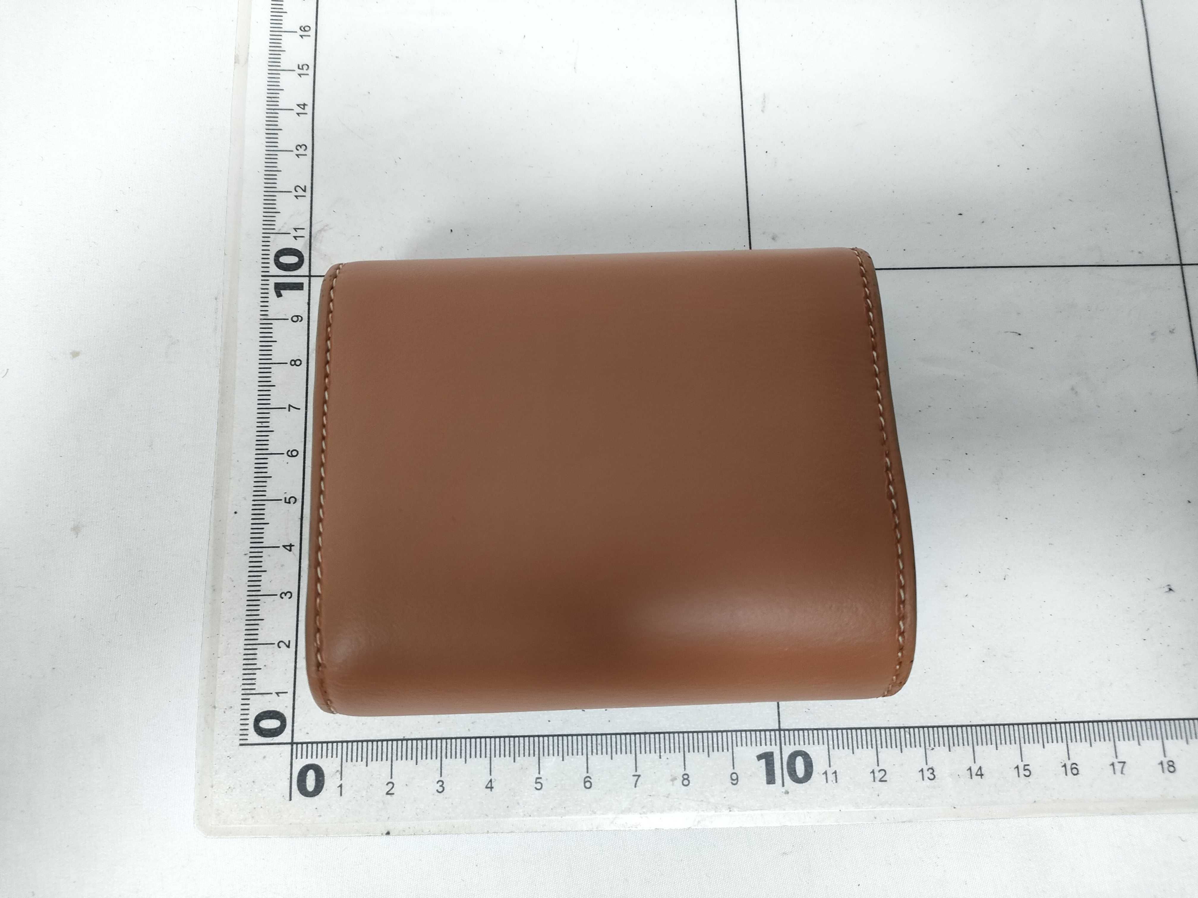 Small Flap Celine Trifold Wallet Brown Wallet — view 2