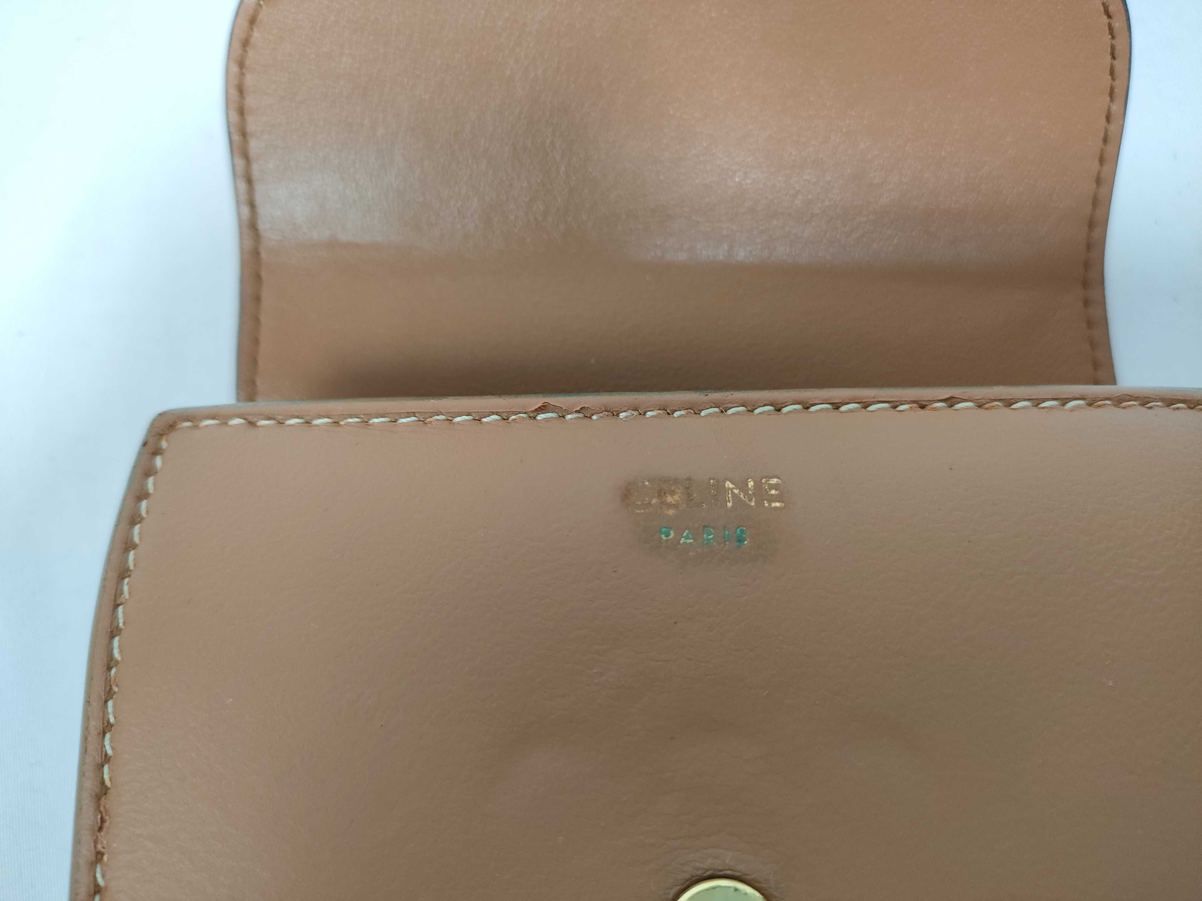 Small Flap Celine Trifold Wallet Brown Wallet — view 13