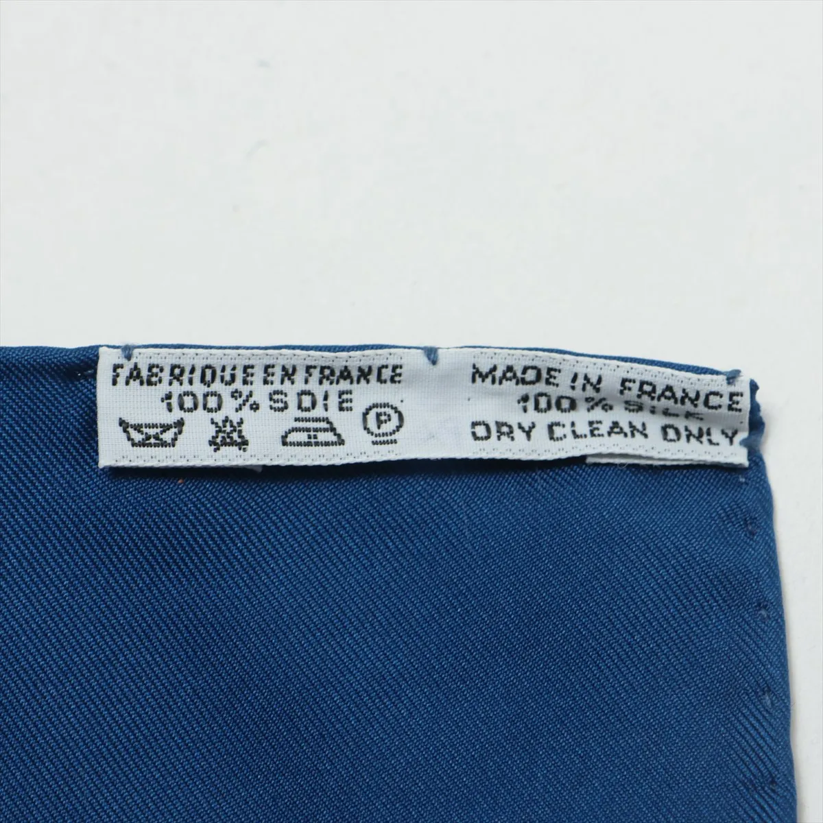 Carre 90 LES RUBANS DU CHEVAL Horse ribbon decoration Scarf Silk Blue — view 7