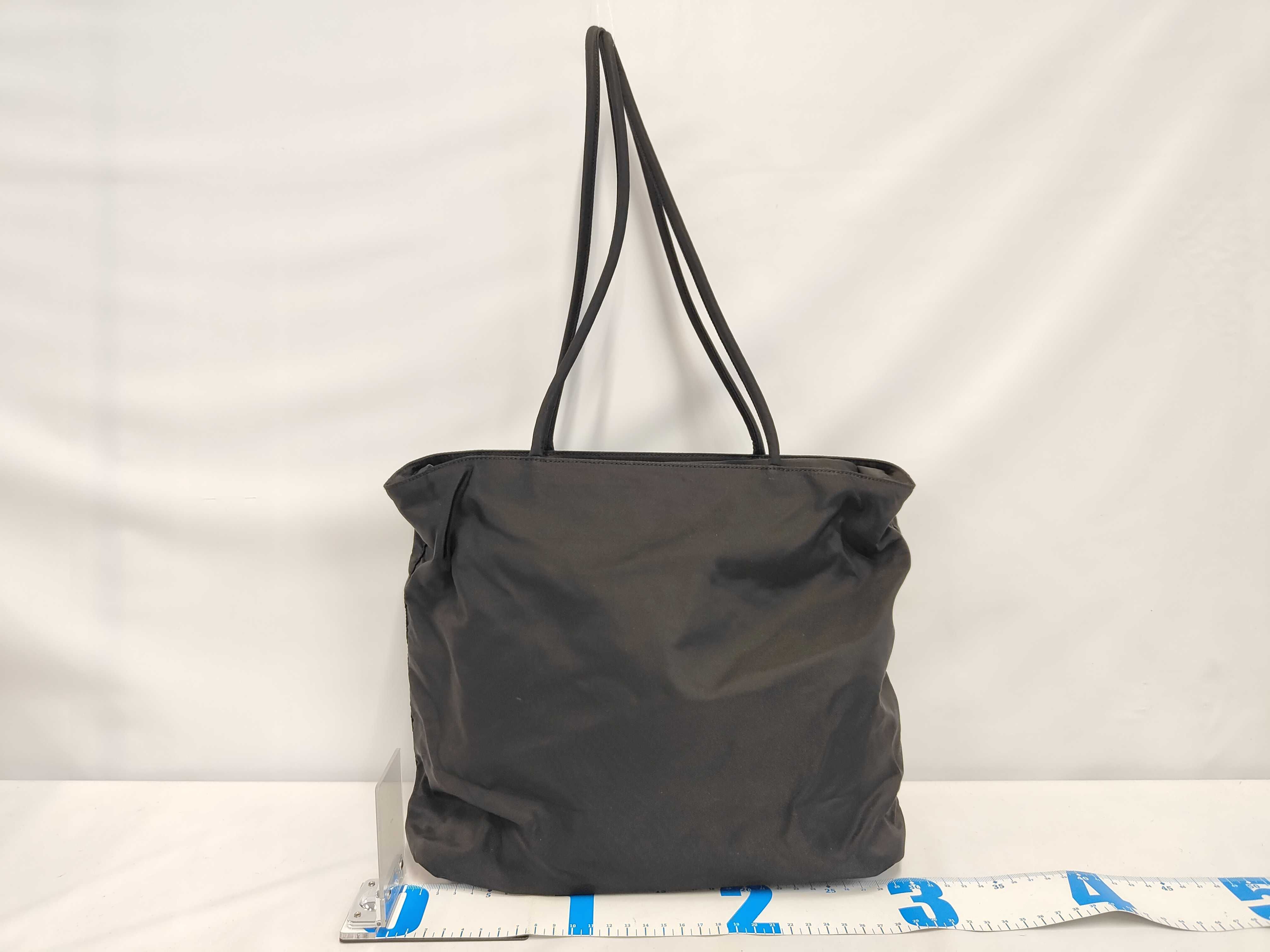 Nylon Tote Bag, Black Tote Bag — view 2