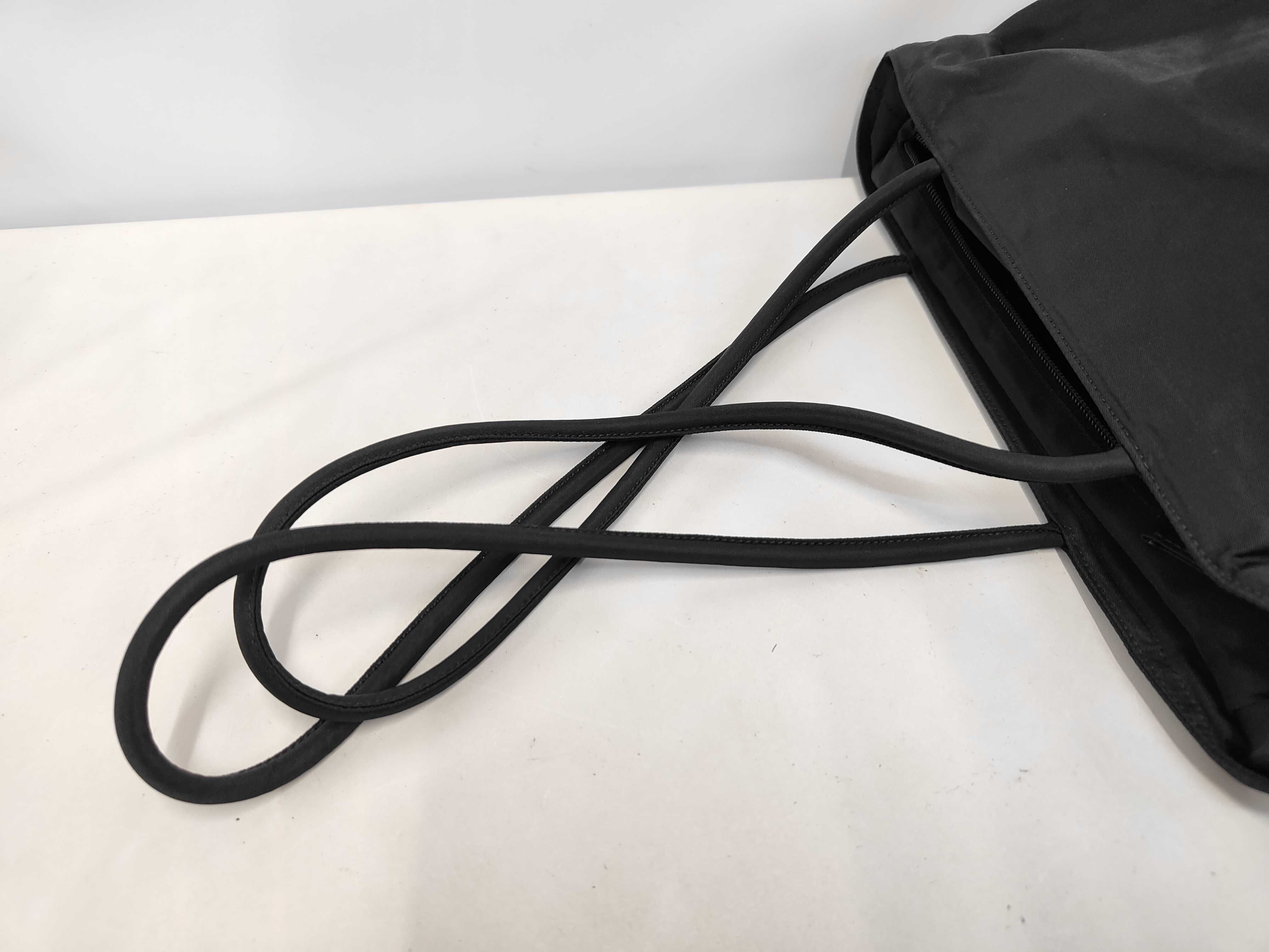 Nylon Tote Bag, Black Tote Bag — view 5
