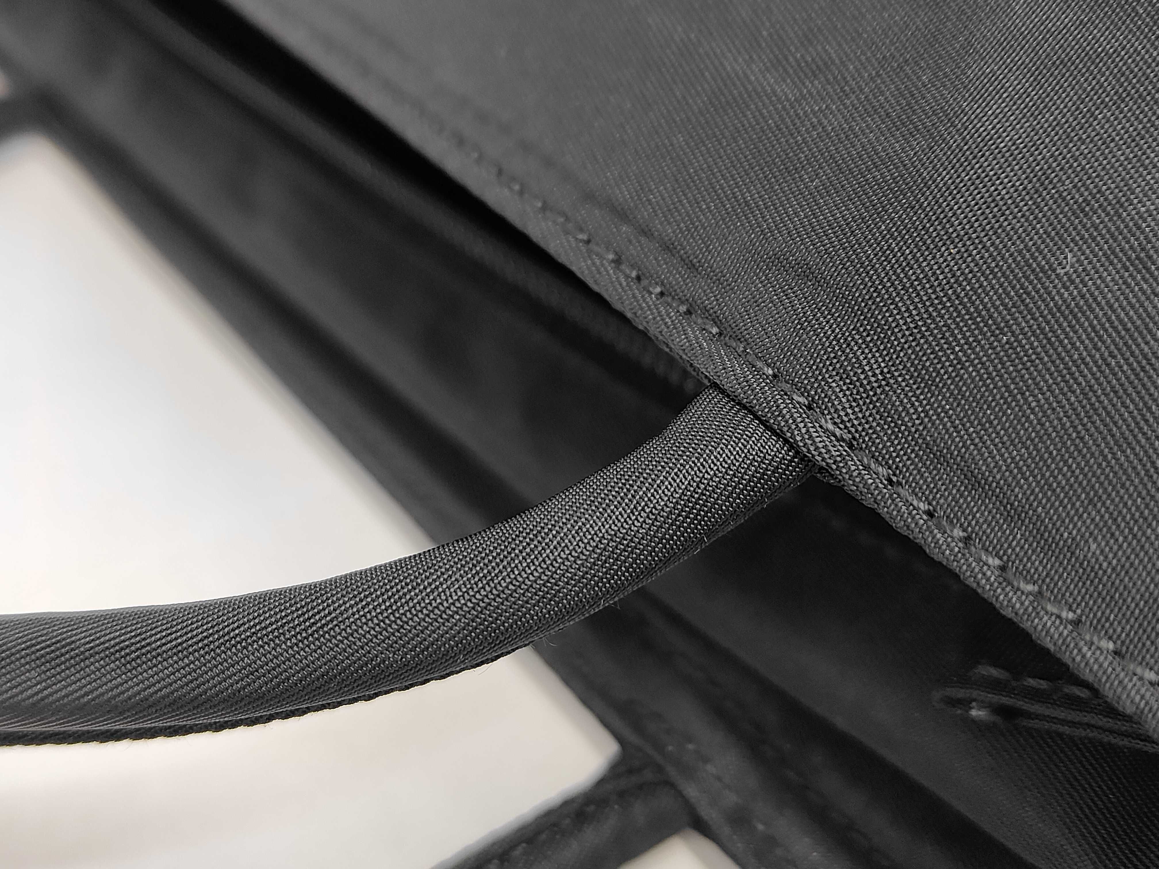 Nylon Tote Bag, Black Tote Bag — view 7